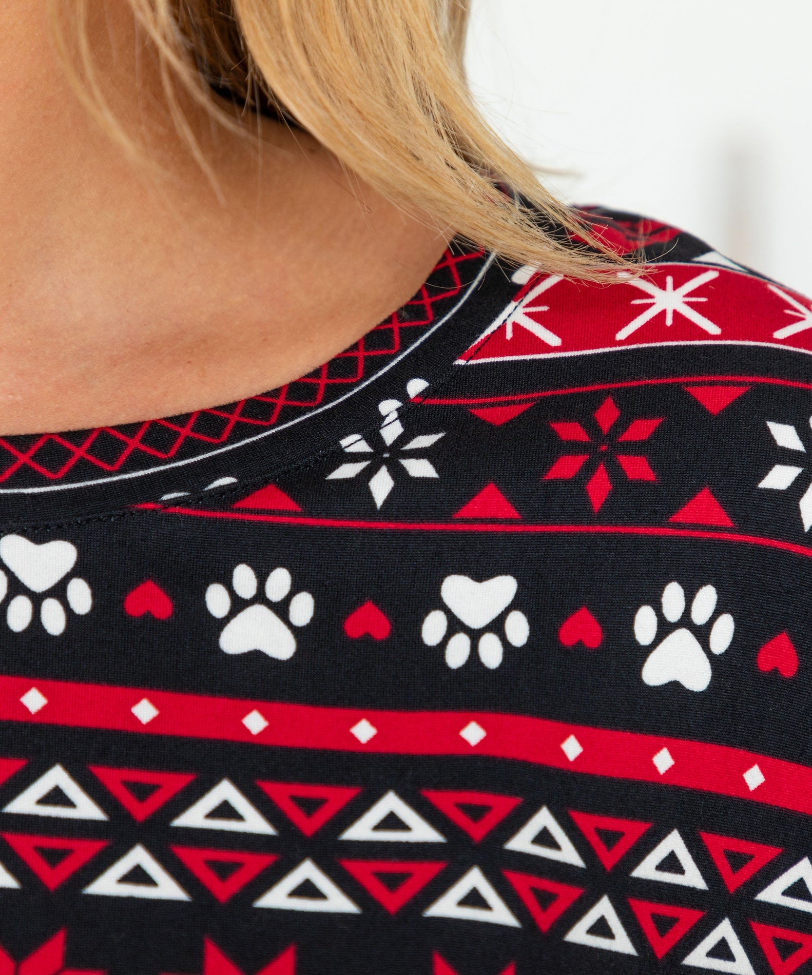 Soft Touch Traditional Nordic Paws Pajama Separates