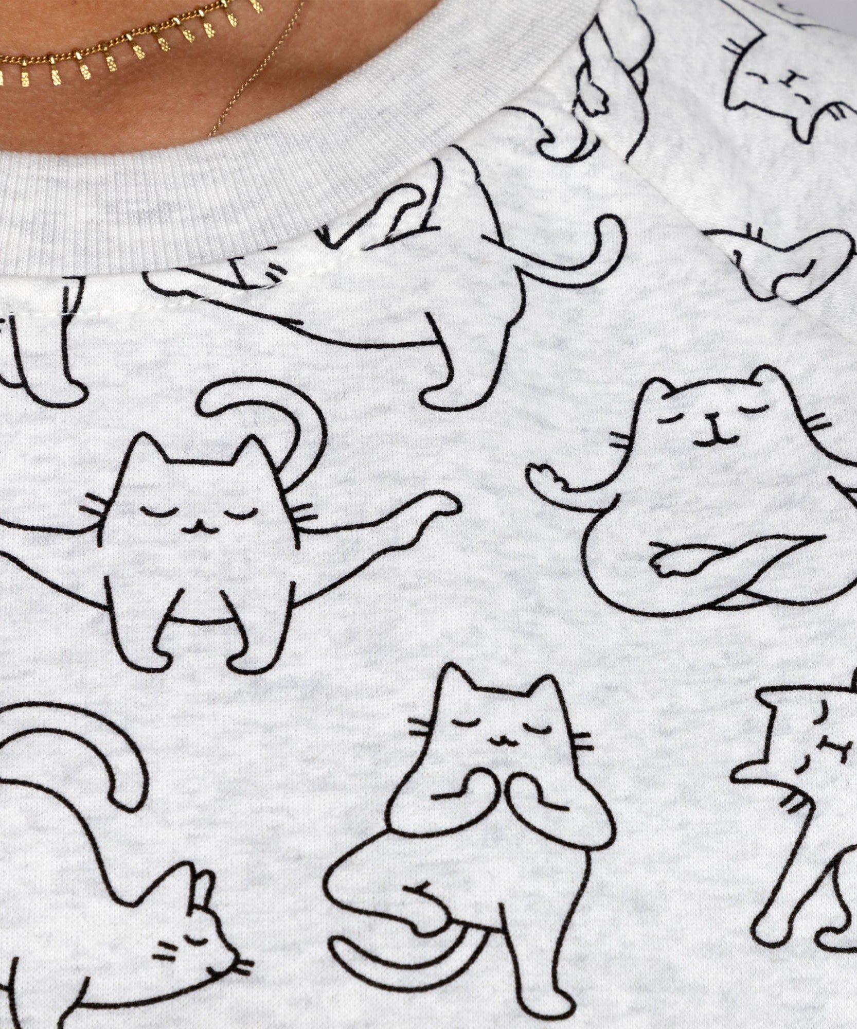 Cat Yoga Crew Sweatshirt
