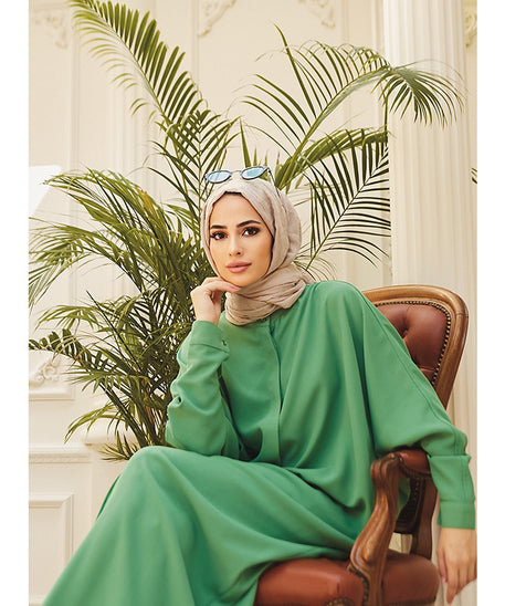 Muslim Abaya with Batwing Sleeves - Southeast Asia Fashion
