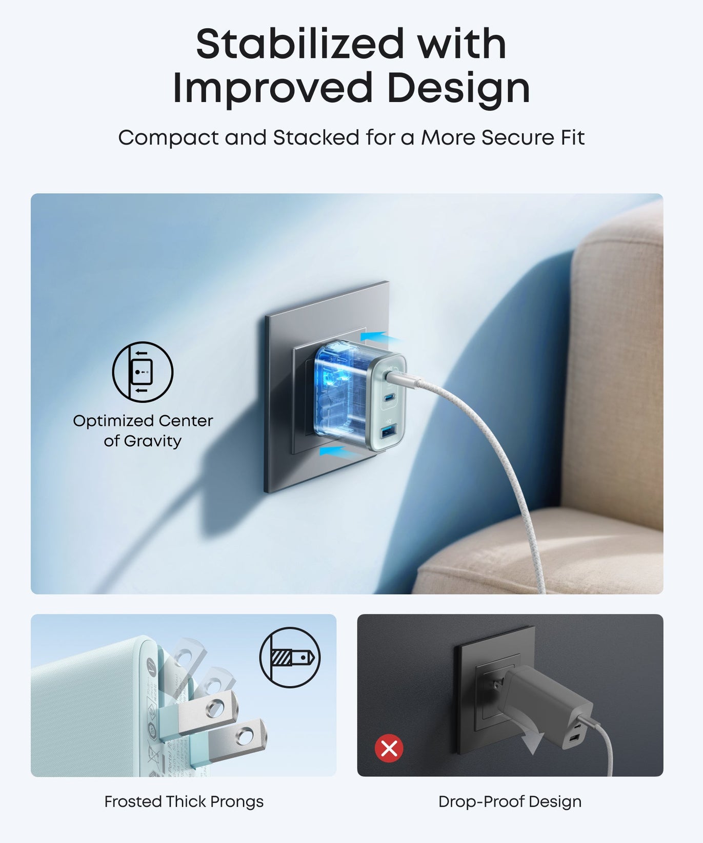Anker Nano Charger (70W, 3 Ports)