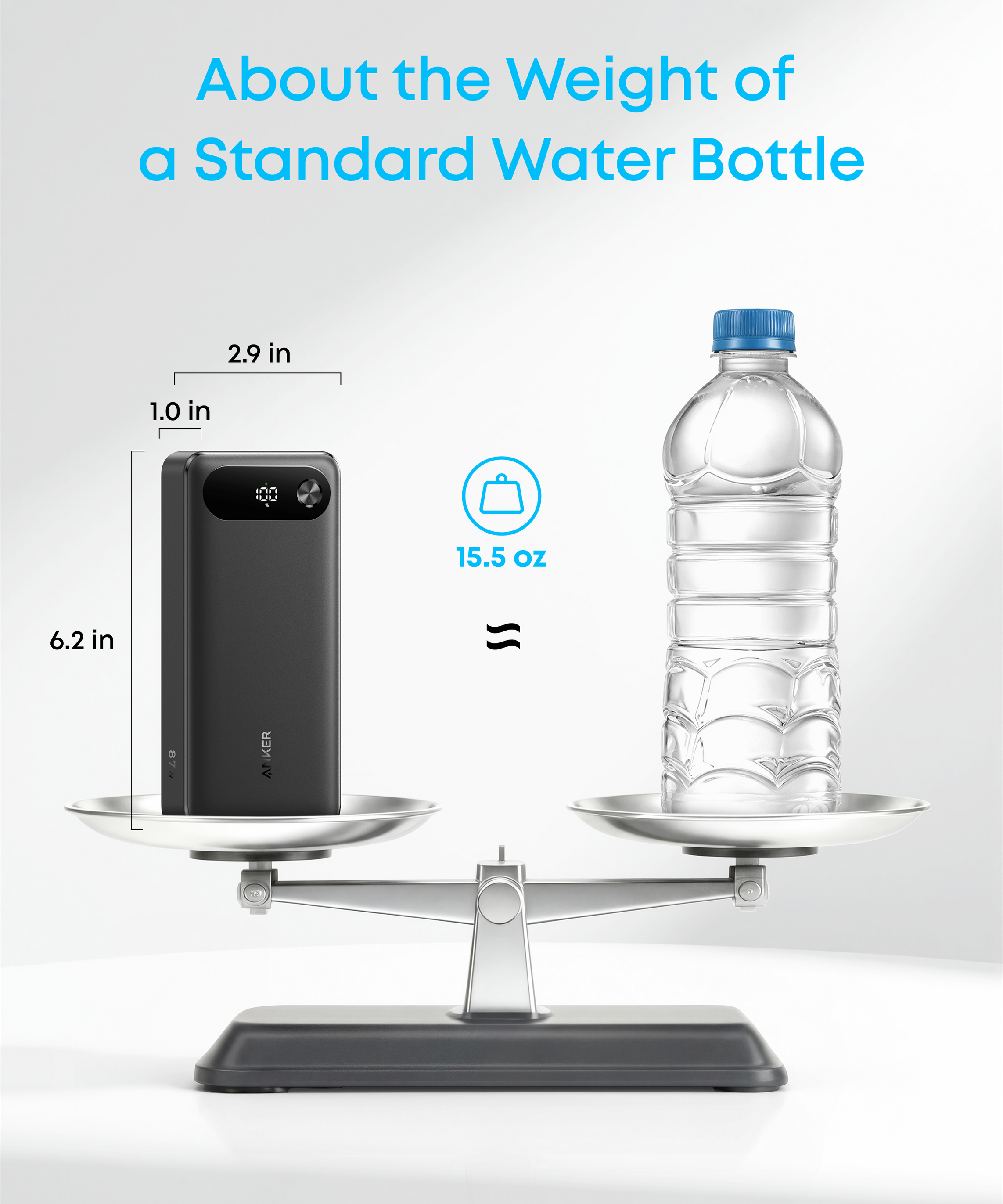 Anker Power Bank (20K, 87W, Built-In USB-C Cable)