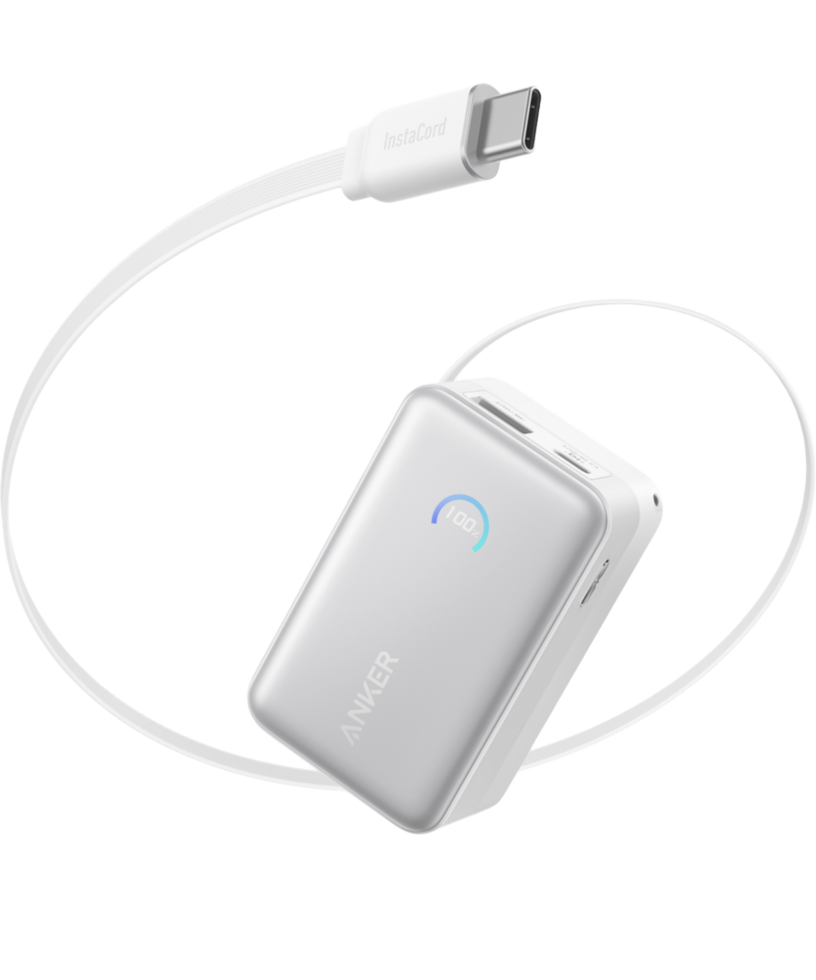 Anker Nano Power Bank (10K, 45W, Built-In Retractable USB-C Cable)