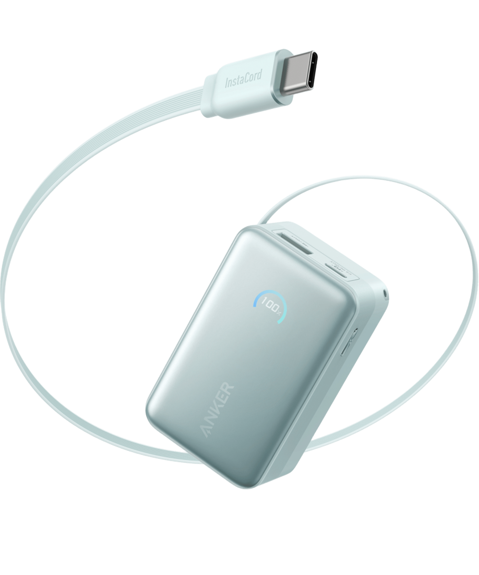 Anker Nano Power Bank (10K, 45W, Built-In Retractable USB-C Cable)