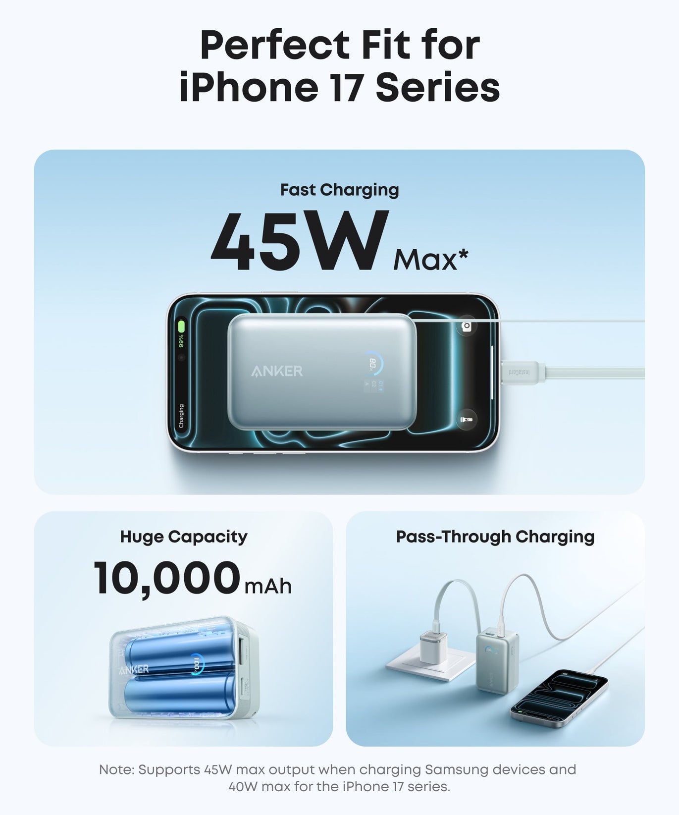 Anker Nano Power Bank (10K, 45W, Built-In Retractable USB-C Cable)