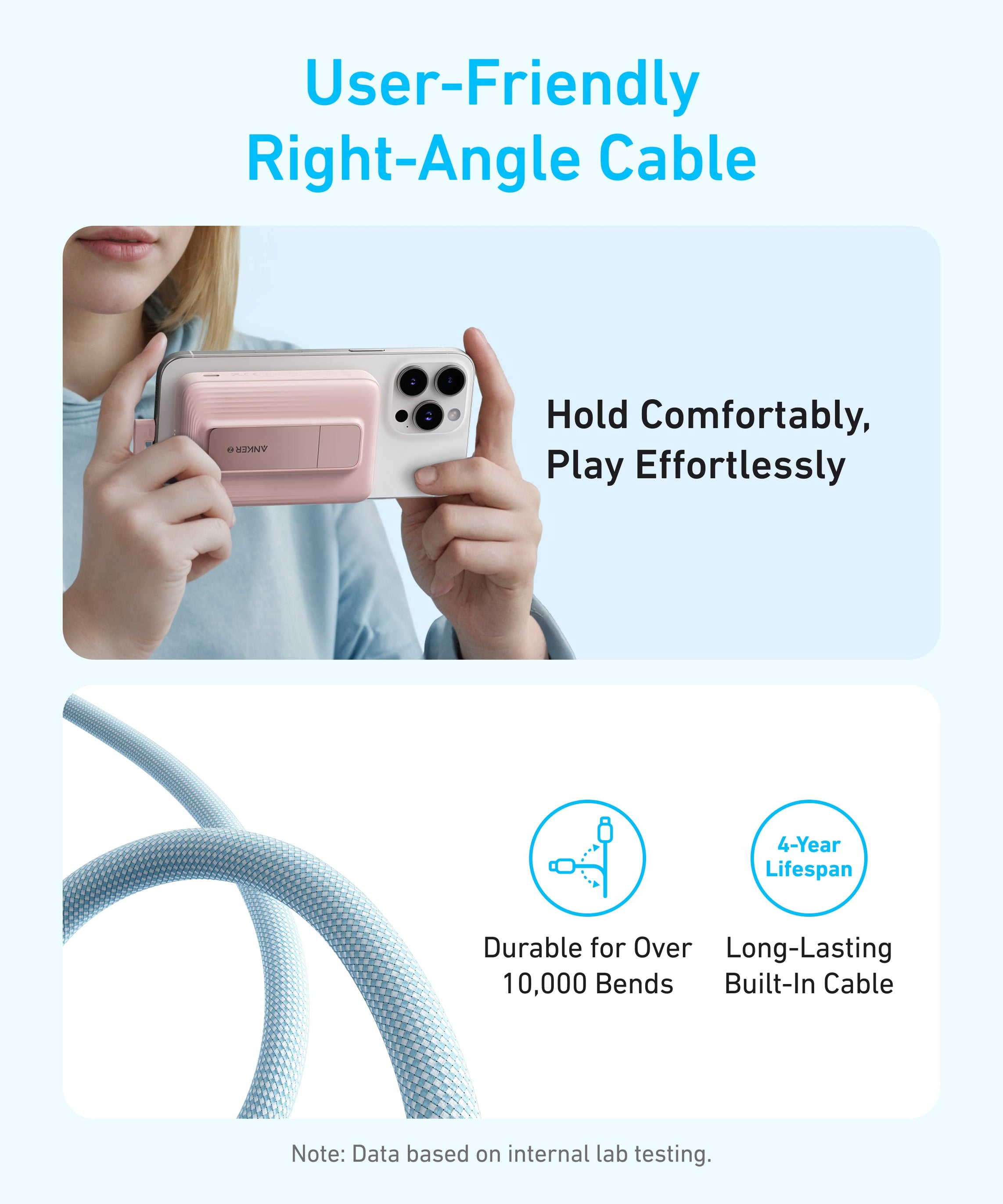 Anker Zolo Magnetic Power Bank (10K, 30W, Built-in USB-C Cable)