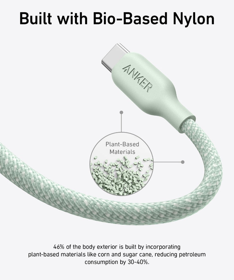 Anker <b>543</b> USB-C to USB-C Cable (Bio-Braided)