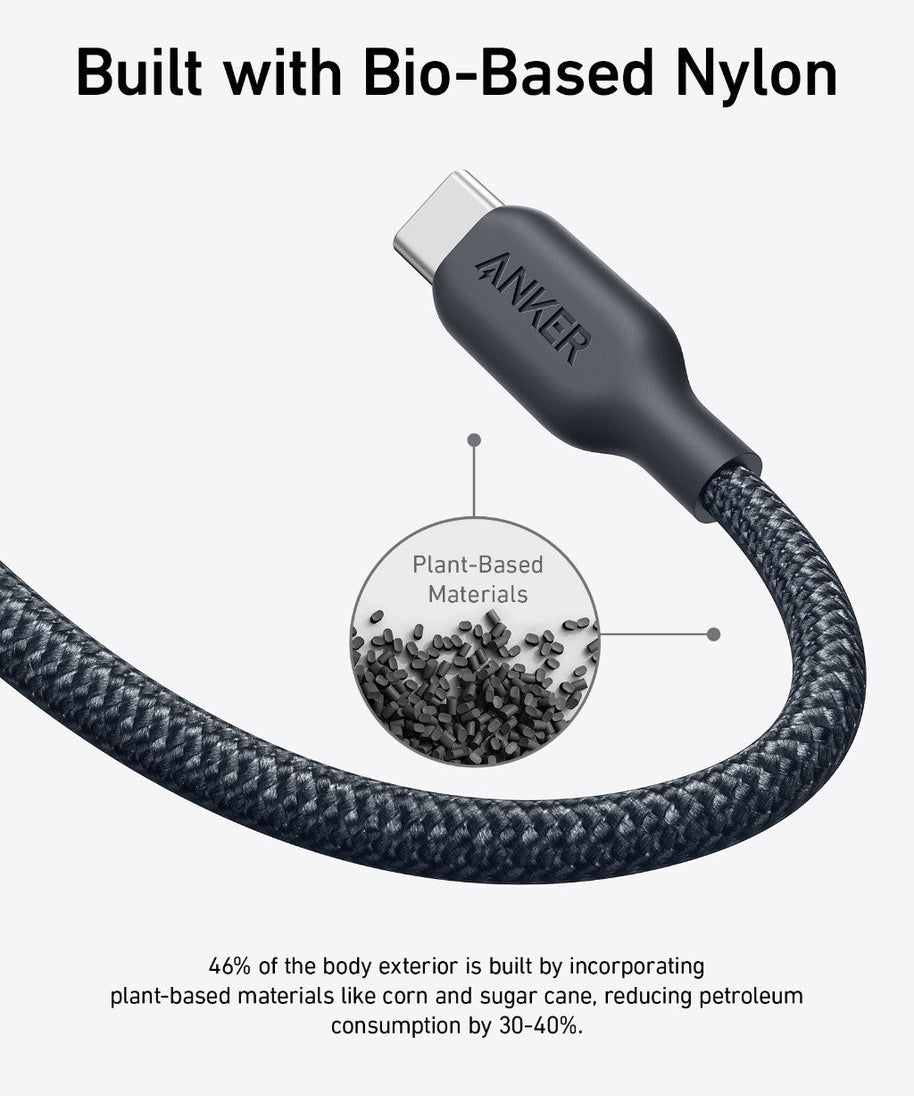 Anker <b>543</b> USB-C to USB-C Cable (Bio-Braided)