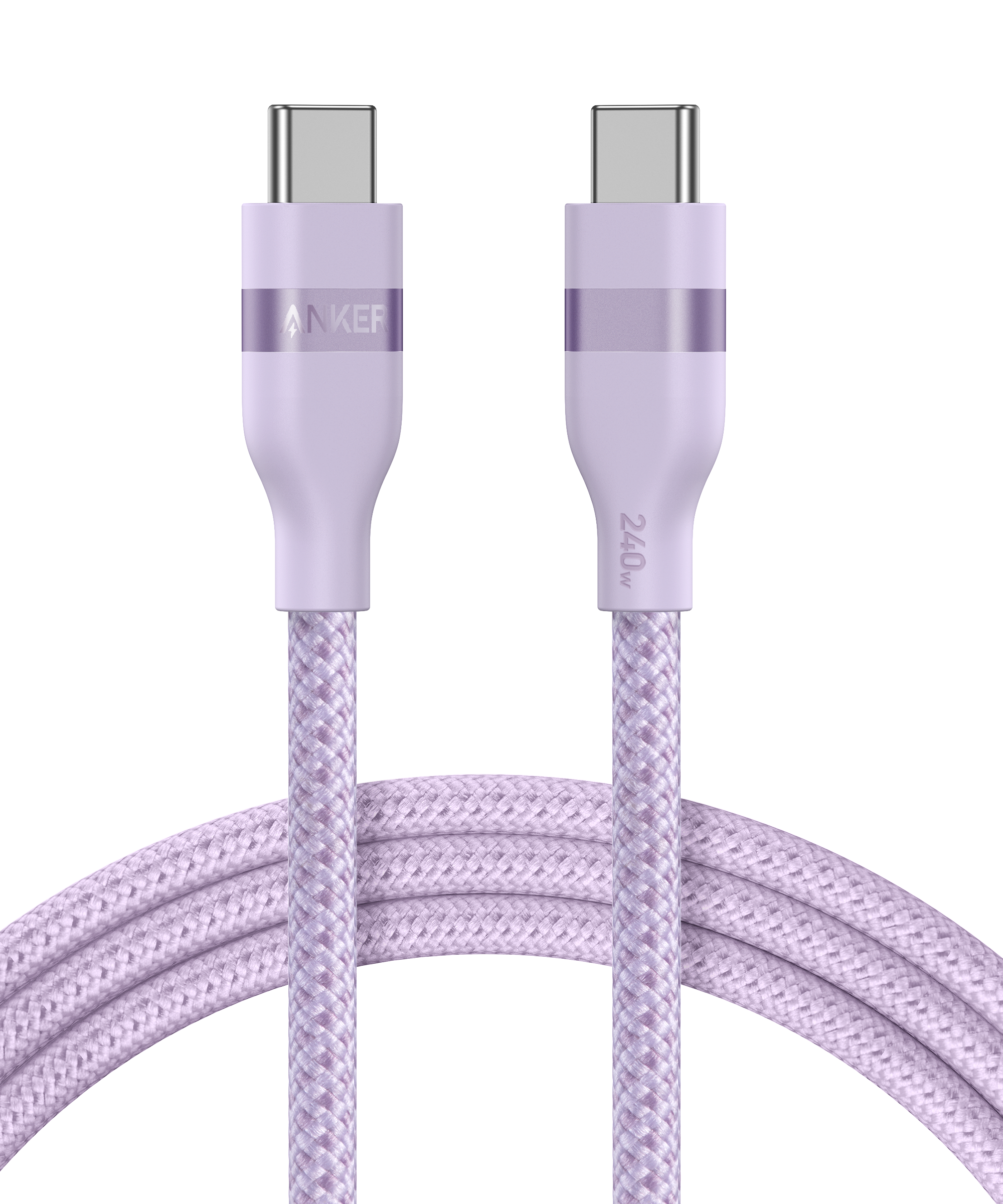 Anker USB-C to USB-C Cable (3 ft / 6 ft, 240W, Upcycled-Braided)