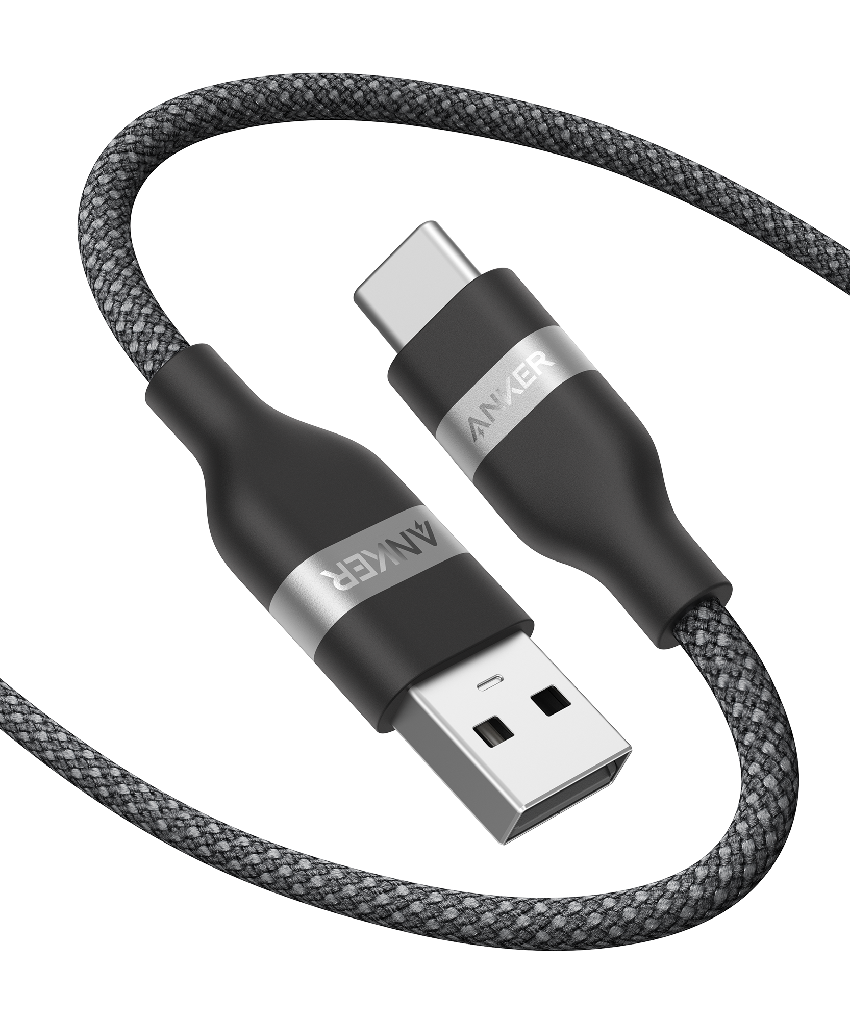 Anker USB-A to USB-C Cable (3 ft / 6 ft, Upcycled-Braided)