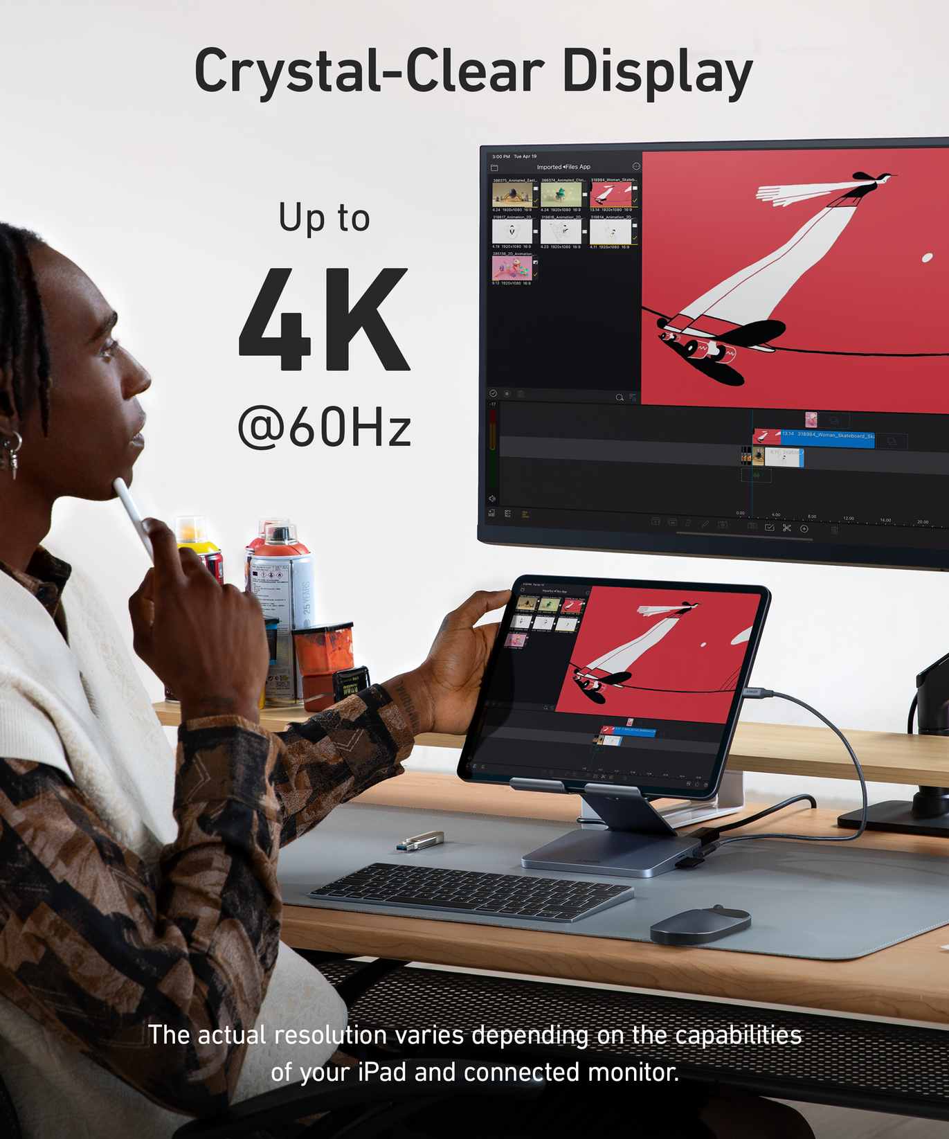 Anker 551 USB-C Hub (8-in-1, Tablet Stand)