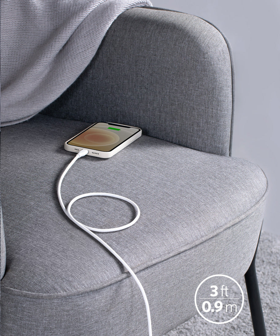 Anker <b>641</b> USB-C to Lightning Cable (Flow, 3 ft Silicone)
