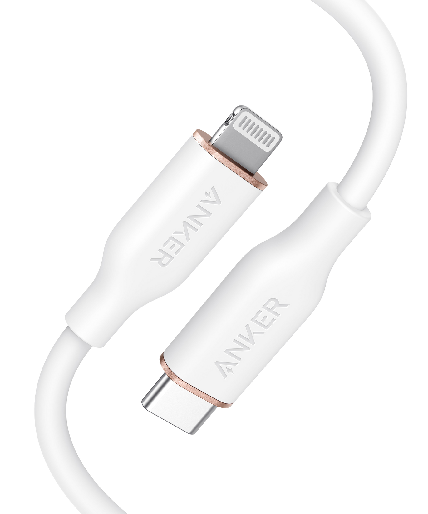 Anker <b>641</b> USB-C to Lightning Cable (Flow, 3 ft Silicone)