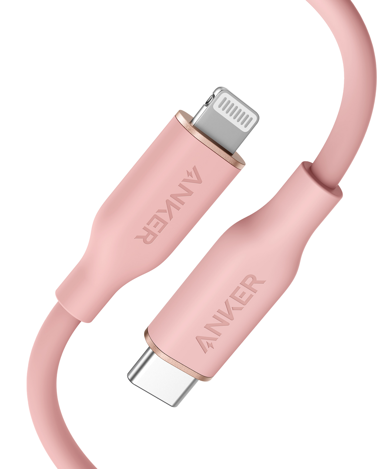 Anker <b>641</b> USB-C to Lightning Cable (Flow, 3 ft Silicone)