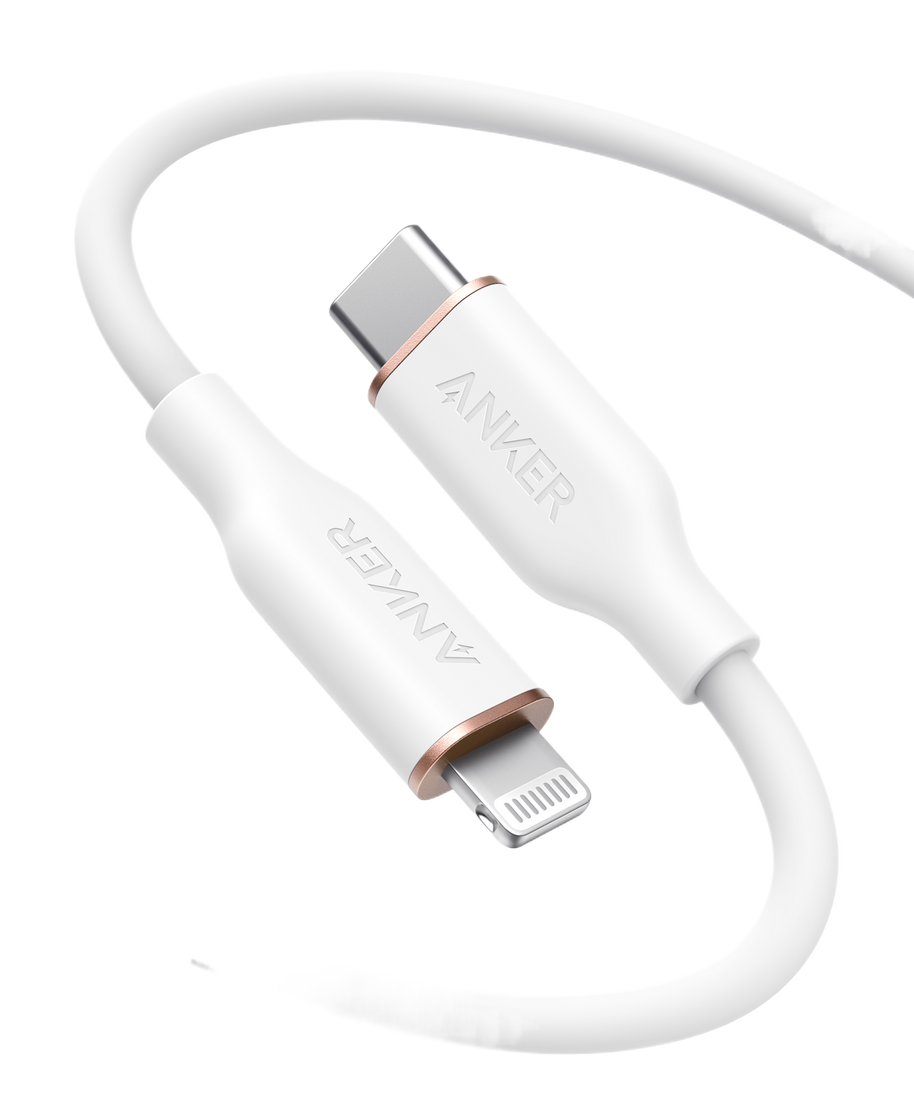 Anker <b>641</b> USB-C to Lightning Cable (Flow, 3 ft Silicone)