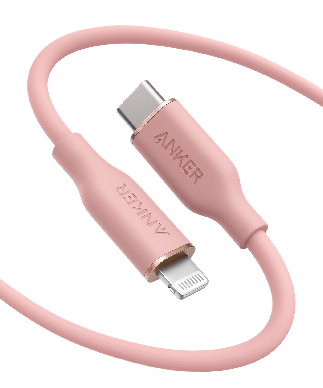 Anker <b>641</b> USB-C to Lightning Cable (Flow, 3 ft Silicone)
