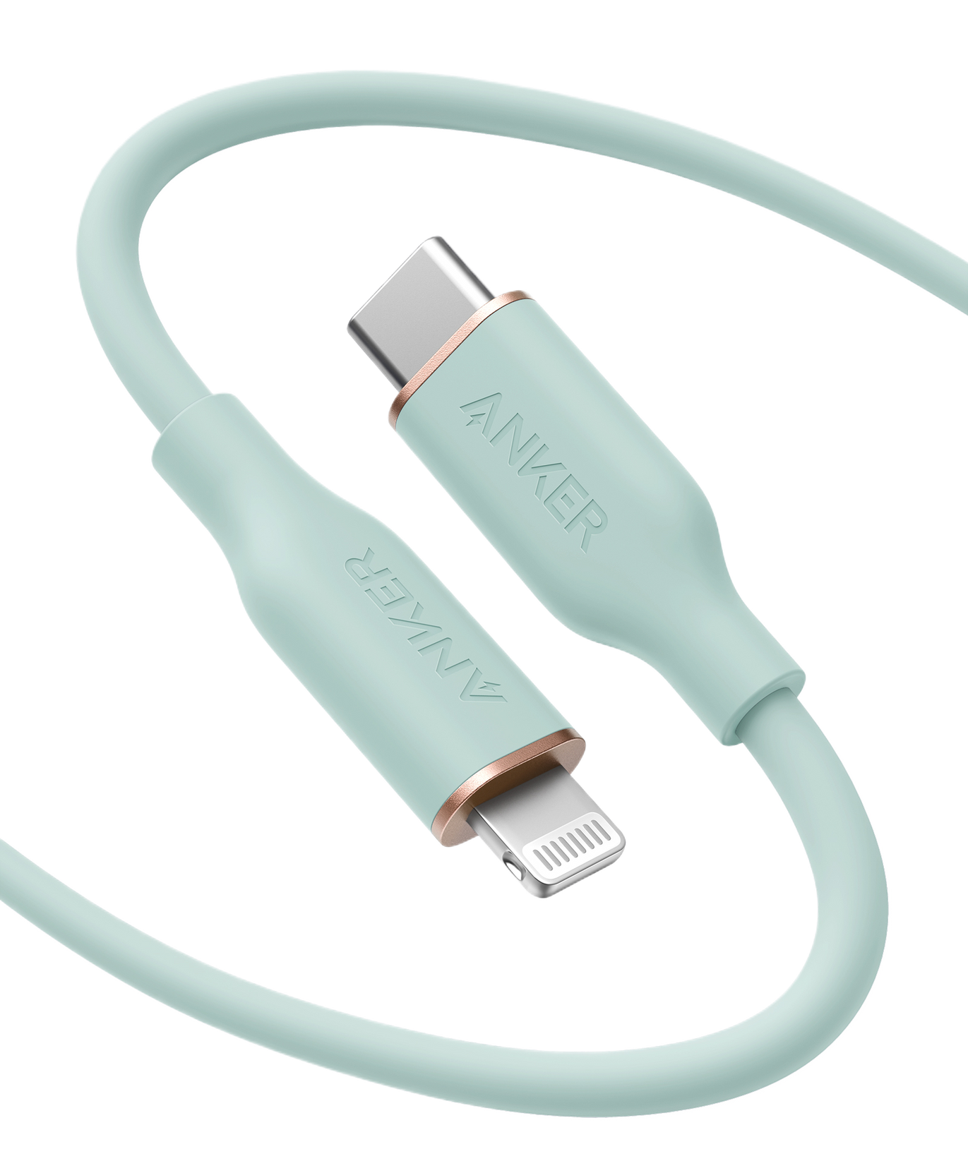 Anker <b>641</b> USB-C to Lightning Cable (Flow, 3 ft Silicone)