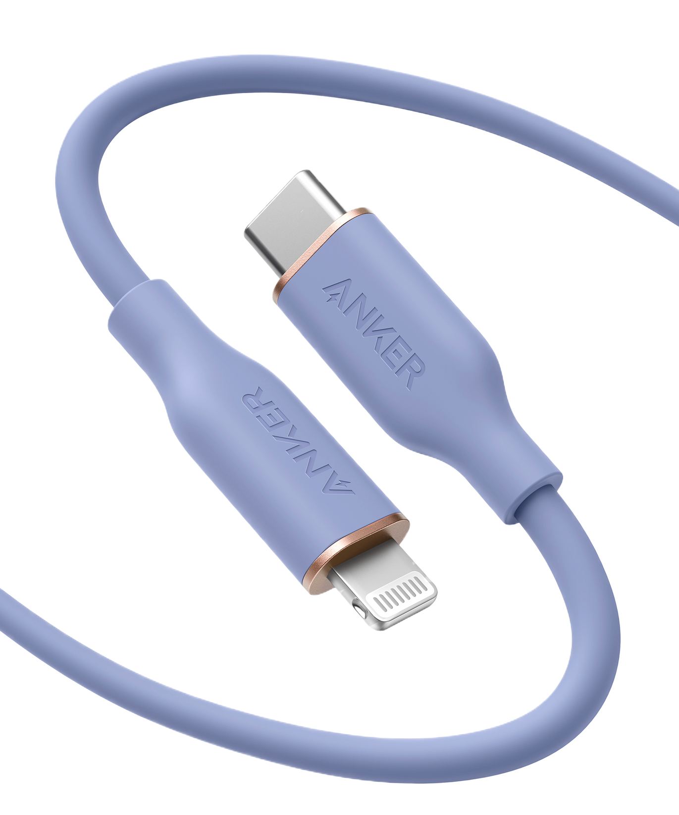Anker <b>641</b> USB-C to Lightning Cable (Flow, 3 ft Silicone)