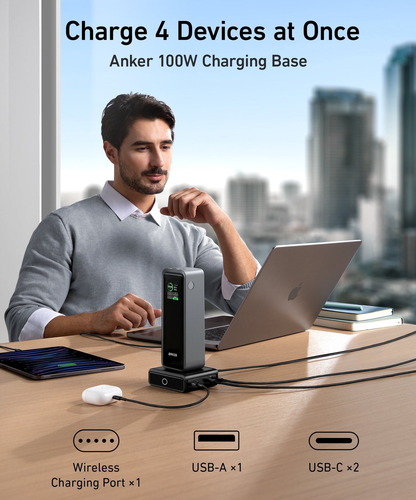 Anker Prime 27,650mAh Power Bank (250W) and 100W Charging Base