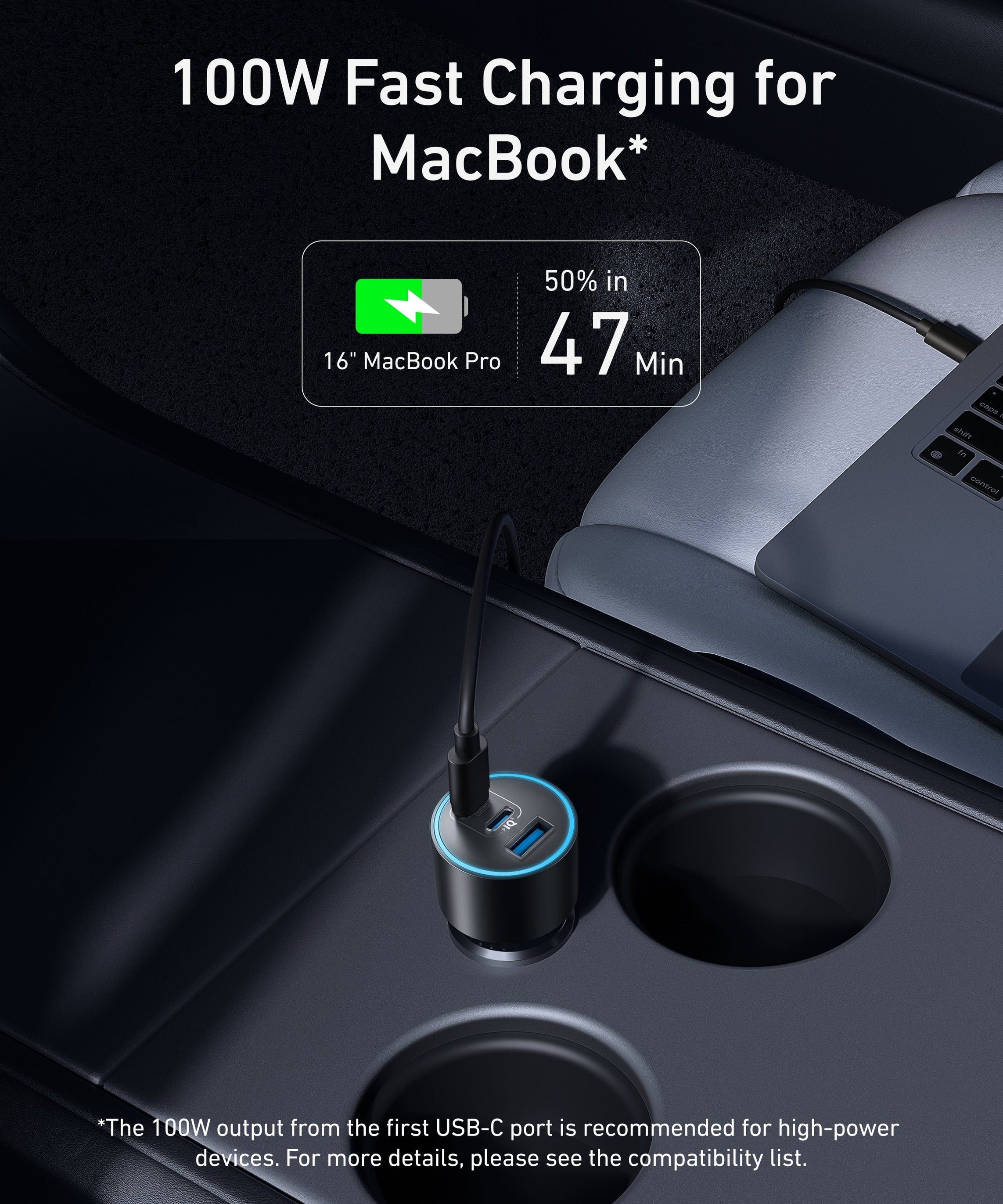 Anker Nano Car Charger (167.5W, 3 Ports)