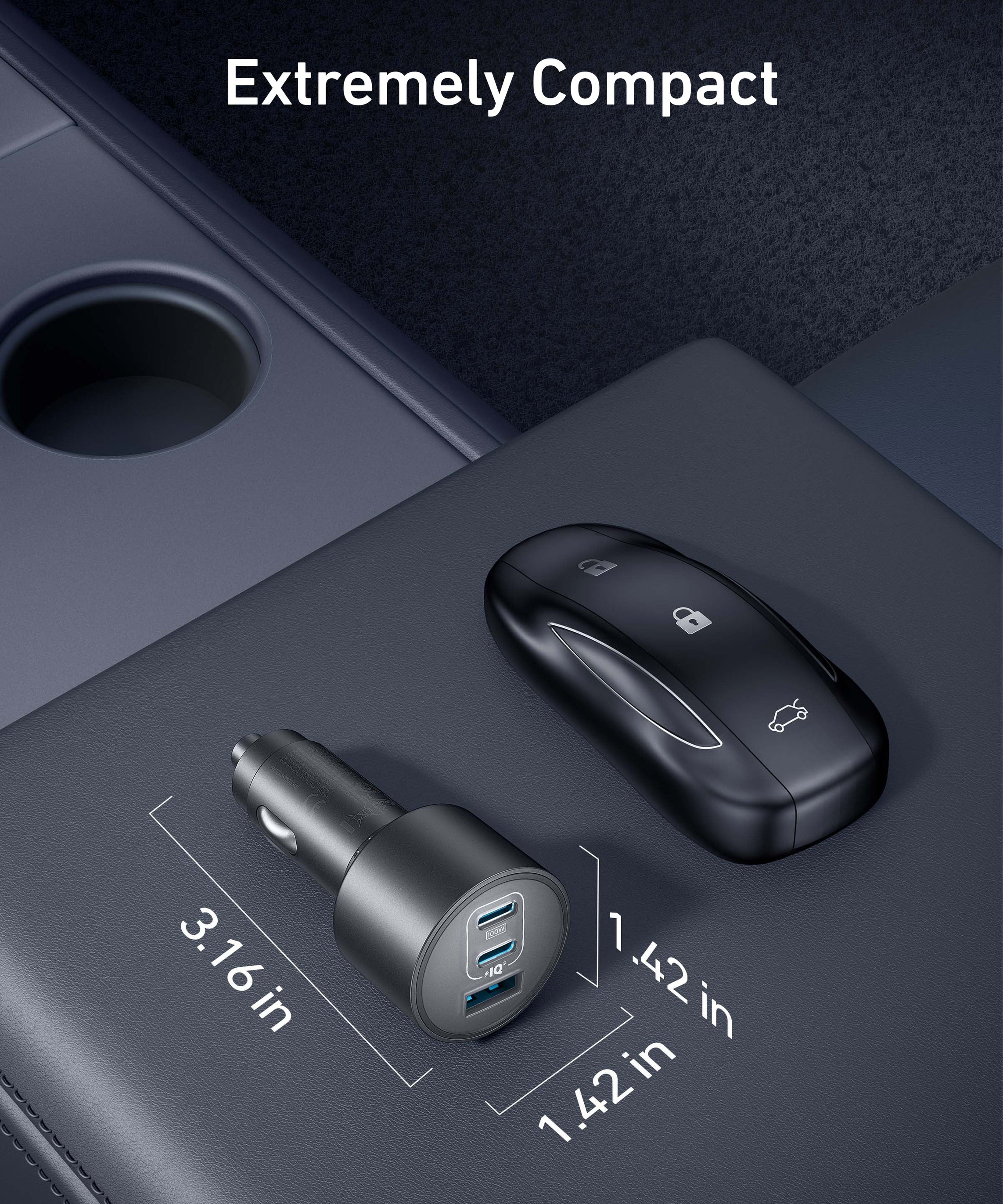 Anker Nano Car Charger (167.5W, 3 Ports)
