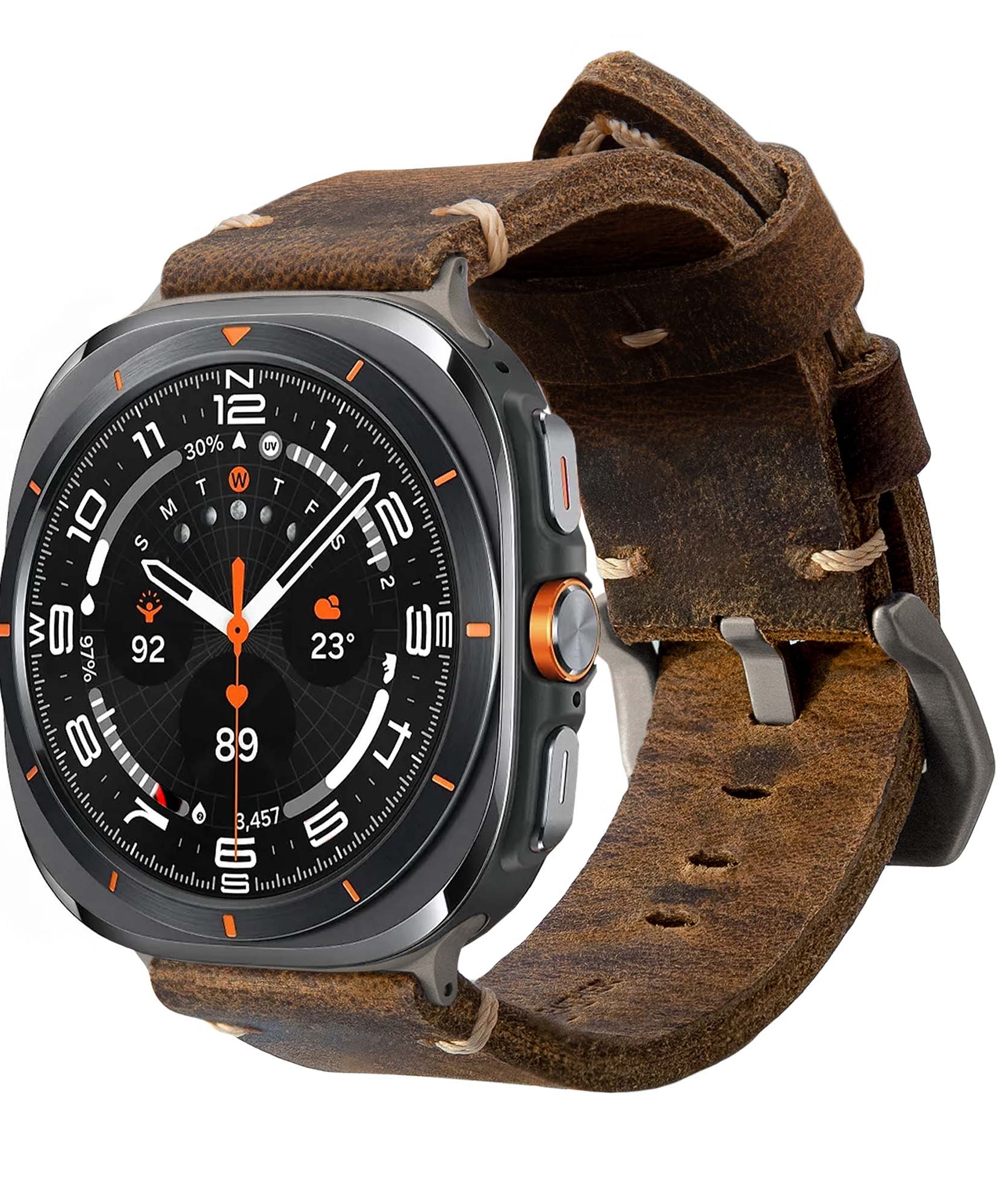 Leather Strap R01 for Samsung Galaxy Watch Ultra