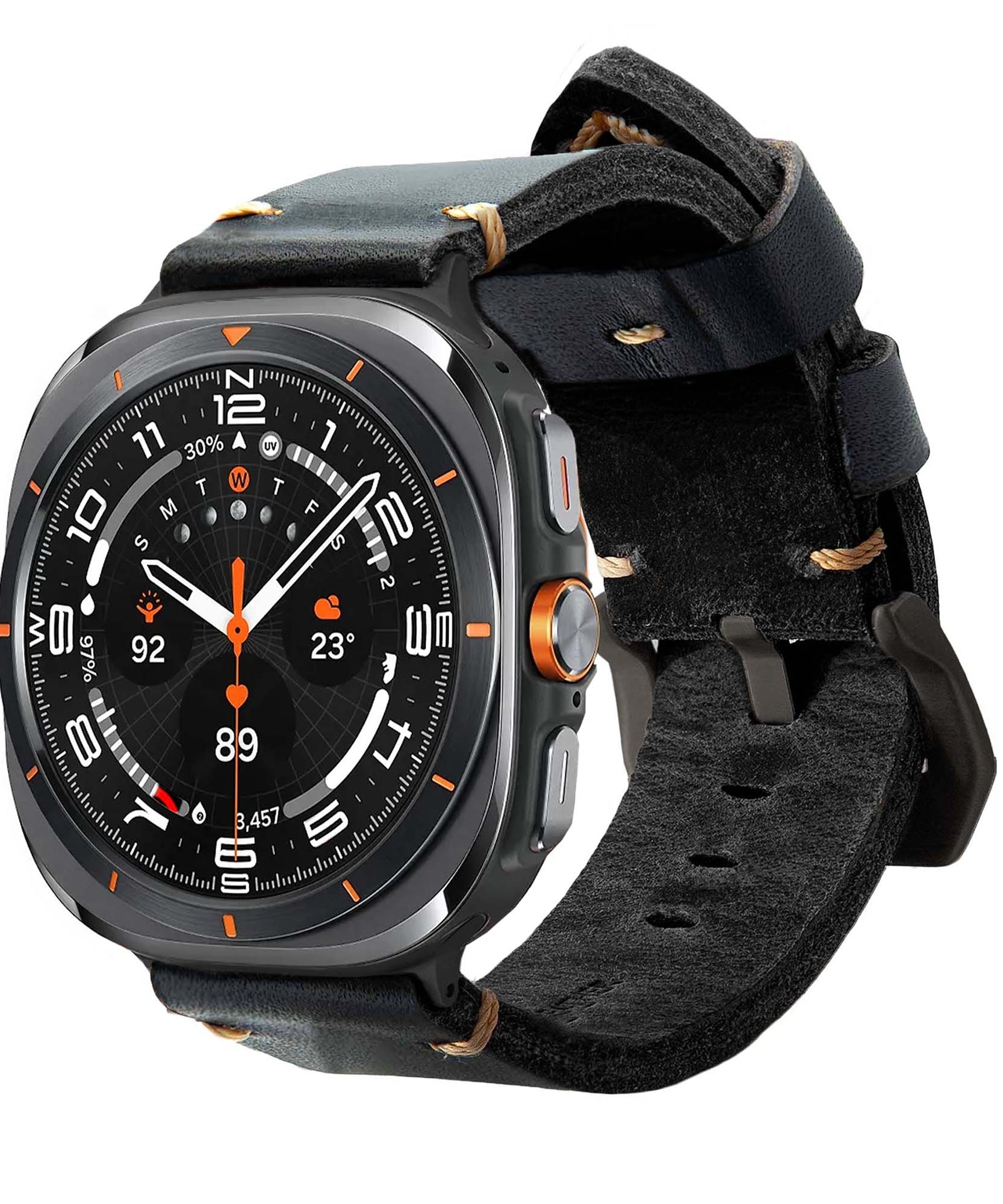 Leather Strap R01 for Samsung Galaxy Watch Ultra