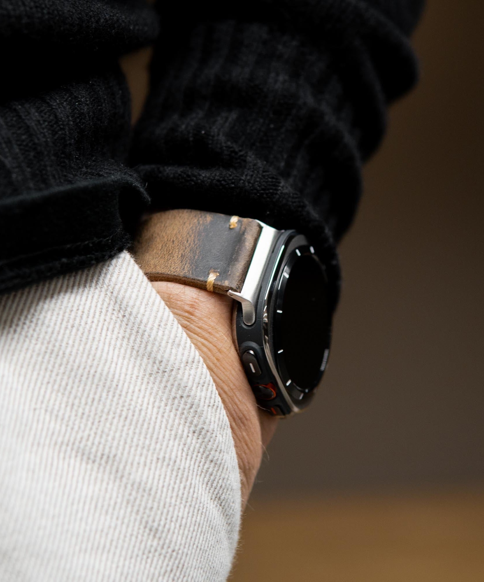 Leather Strap R01 for Samsung Galaxy Watch Ultra