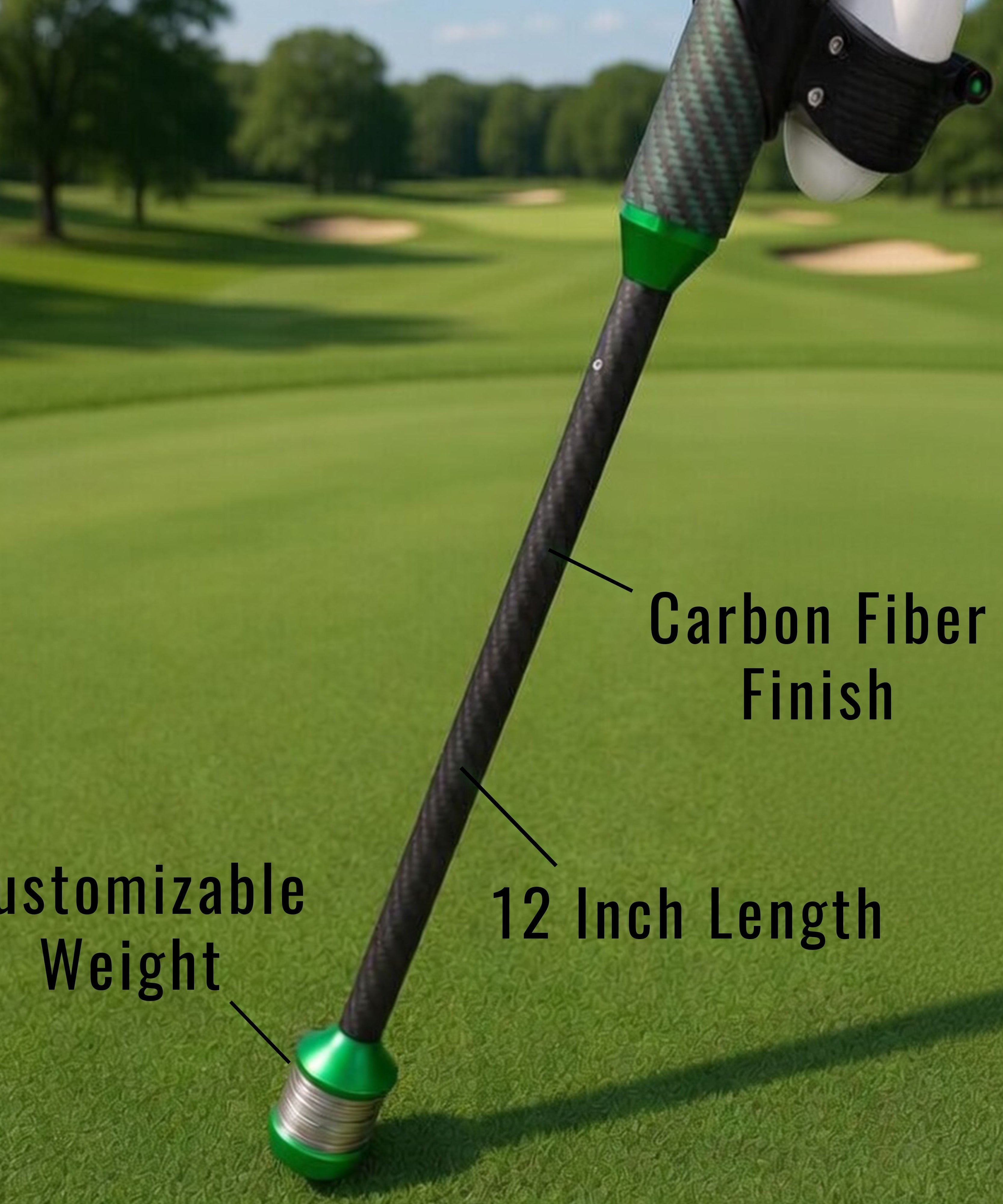 DriVR Elite Mini -  Adjustable VR Weighted Golf Club Handle Accessory - Compatible with Quest 2, 3/3s, and Pro