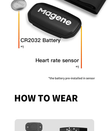 Magene H303 Heart Rate Sensor Bluetooth ANT Upgrade H64 HR Monitor With Chest Strap Dual Mode Computer Bike  Sports Band Belt