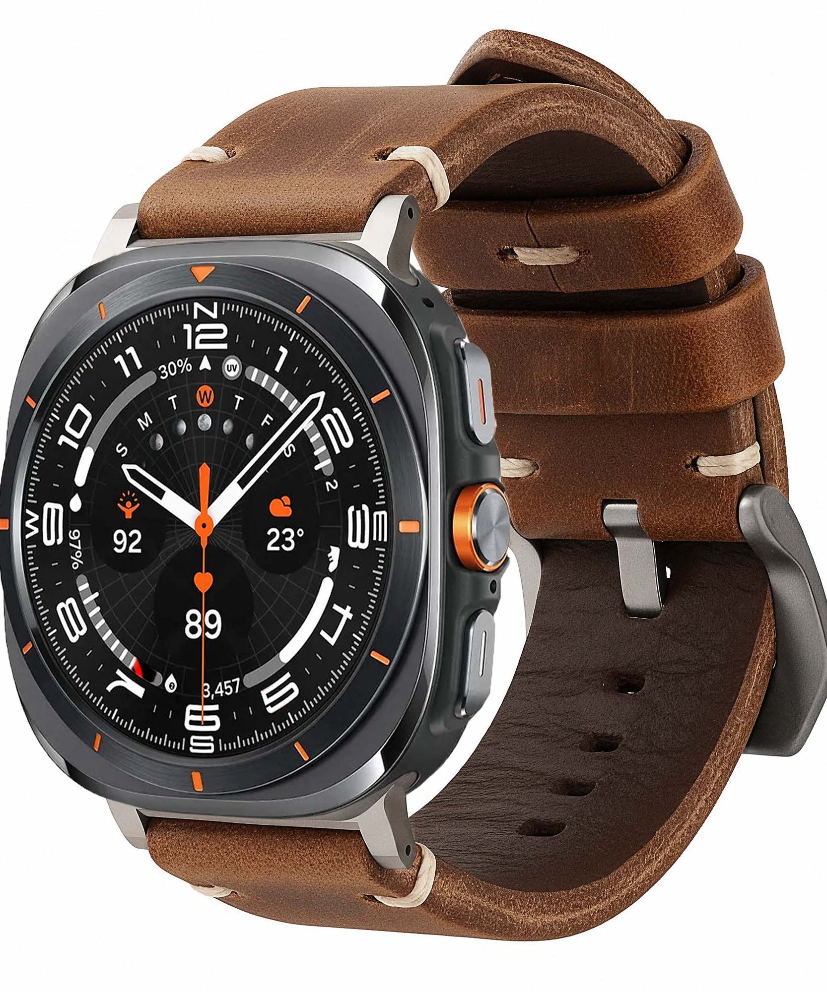 Leather Strap R01 for Samsung Galaxy Watch Ultra
