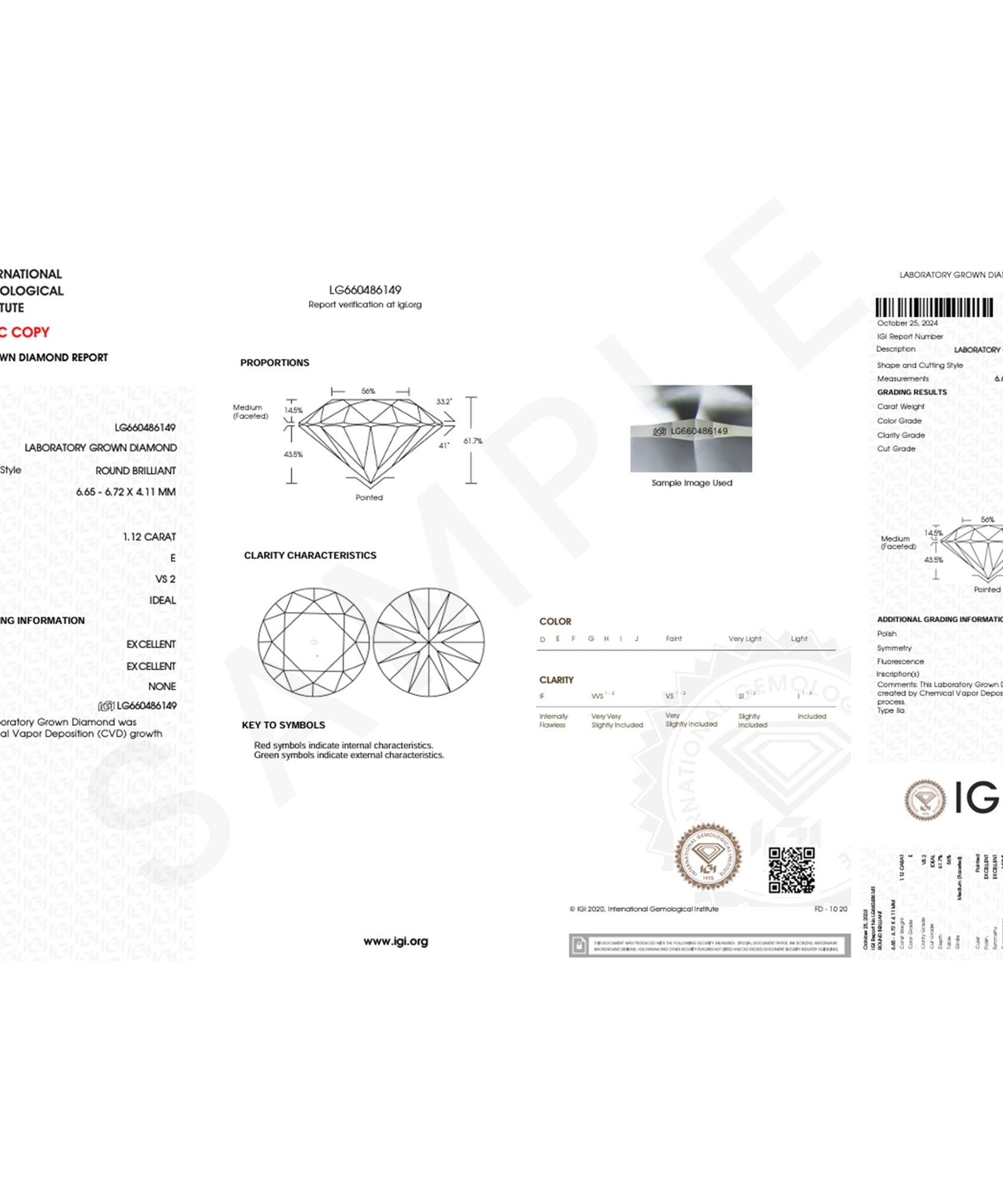 Solitaire 1 Carat Princess Cut Lab Grown Diamond Engagement Ring with IGI Certificate