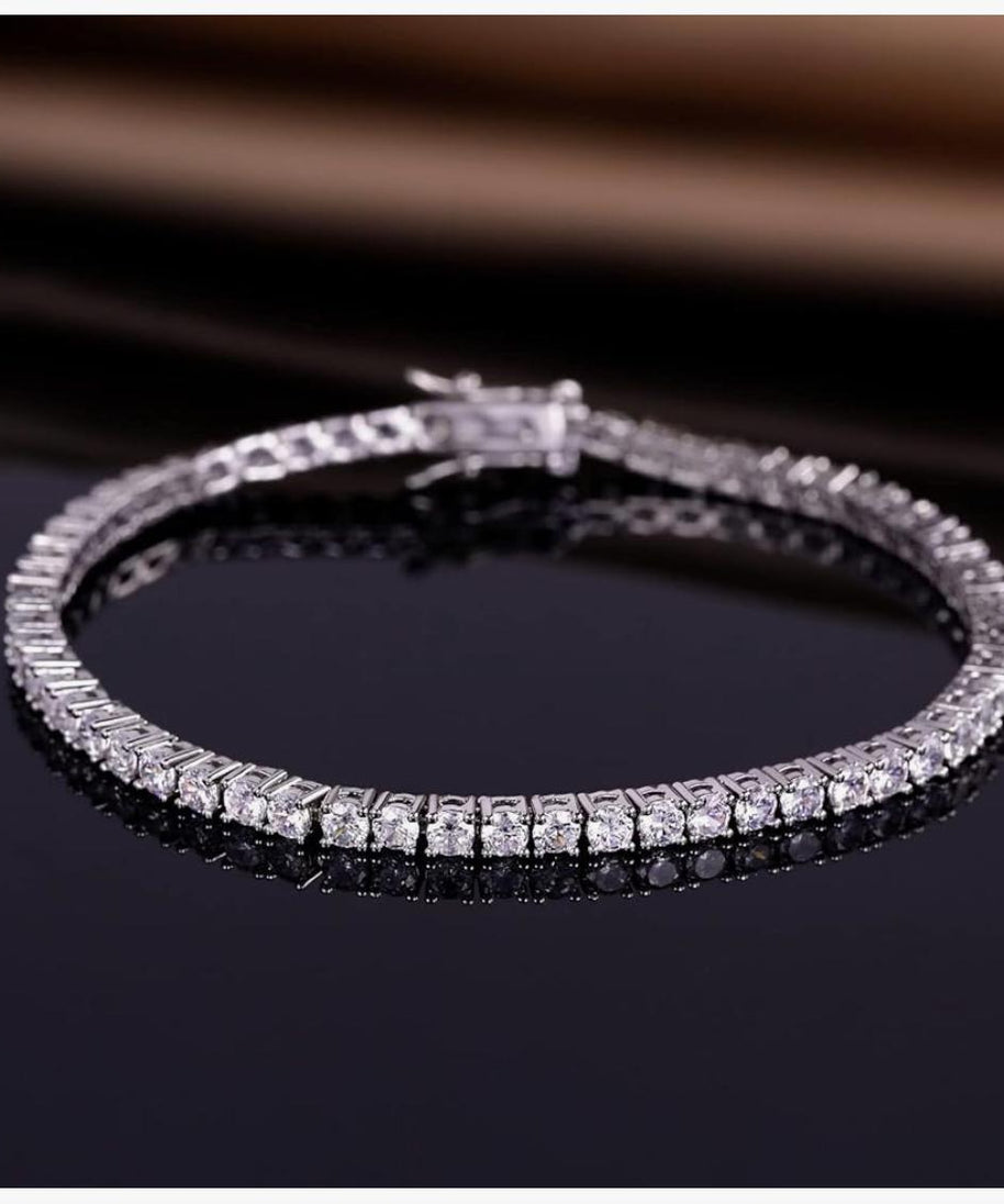 6.00 CTW AGI Certified Lab-Grown Diamond Tennis Bracelet in 14K Yellow or White Gold | G/VS Clarity