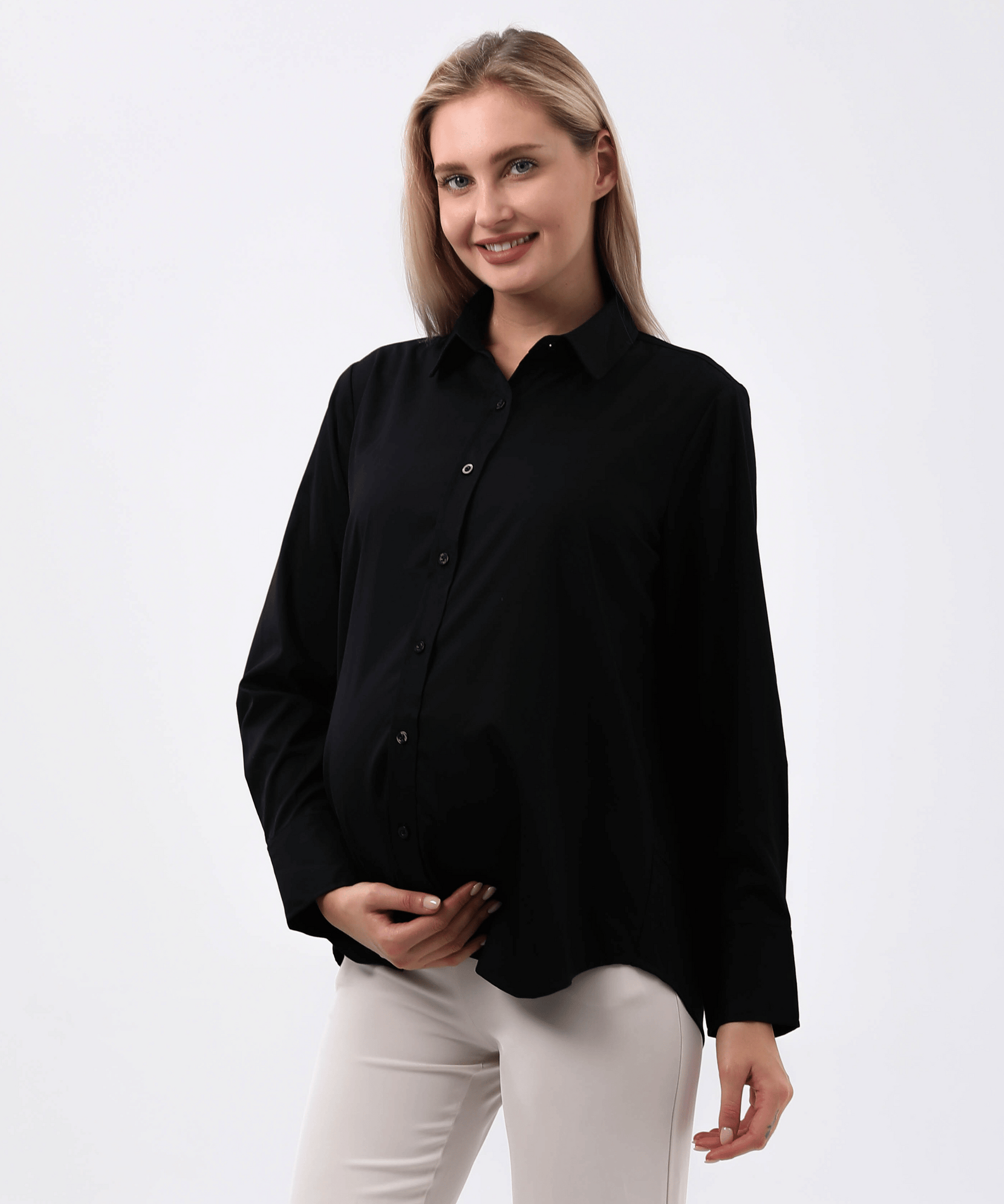 Classic Button Down Maternity Shirt