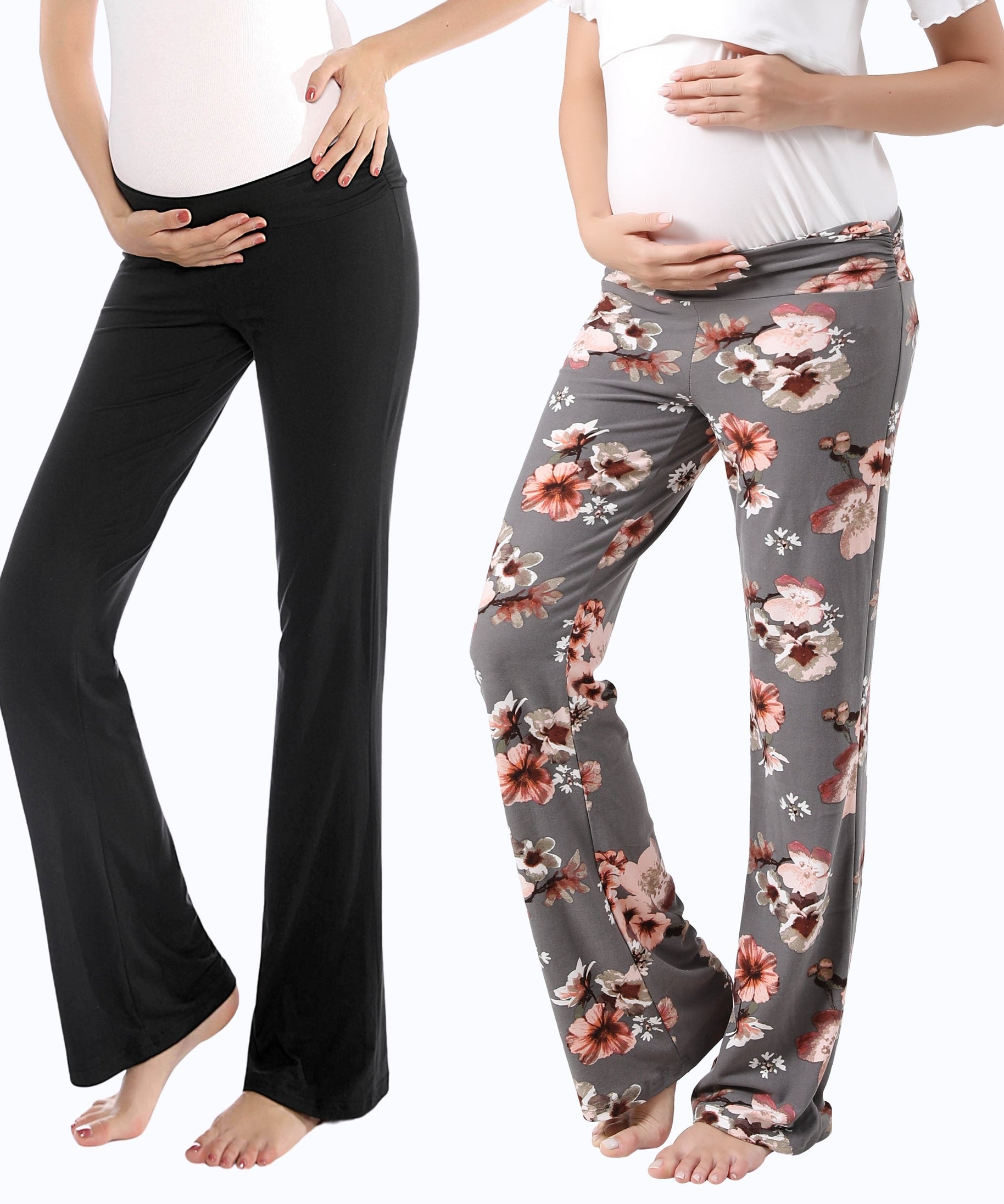 Below Bump Maternity Postpartum Pajama Pants (2 Pack)