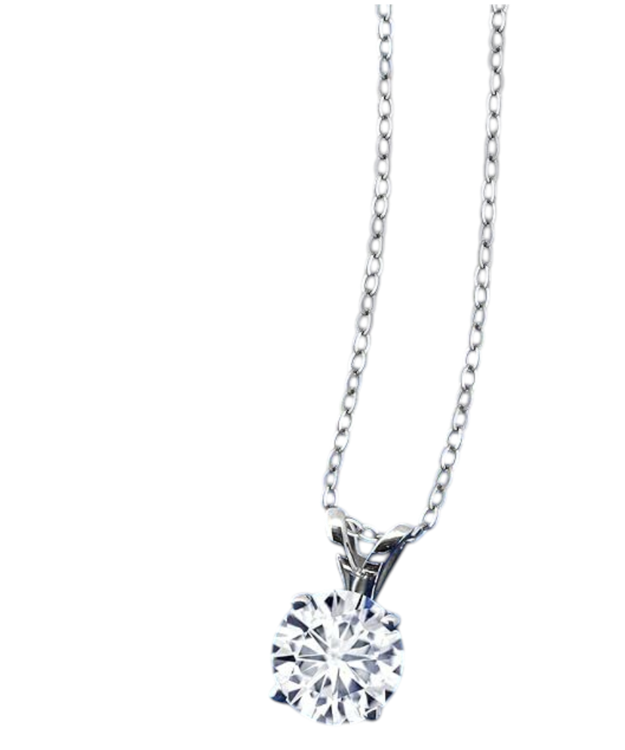 1.00 CTW Lab-Grown Round Diamond Solitaire Pendant in Solid 14K Gold – F Color, VS Clarity, AGI Certified