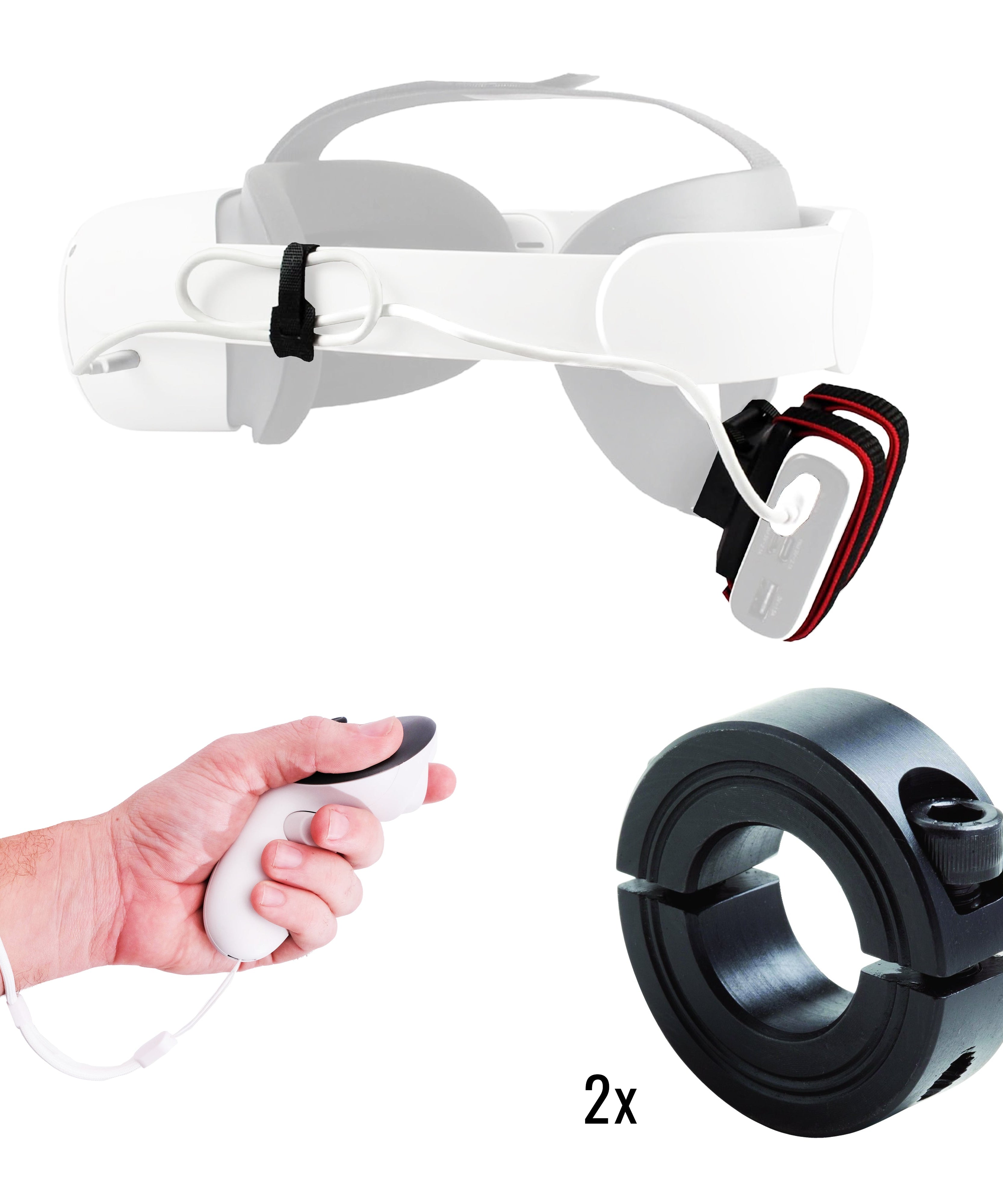 DriVR Ace - VR Golf Club Handle Accessory - Compatible with Quest 3/3s and Pro