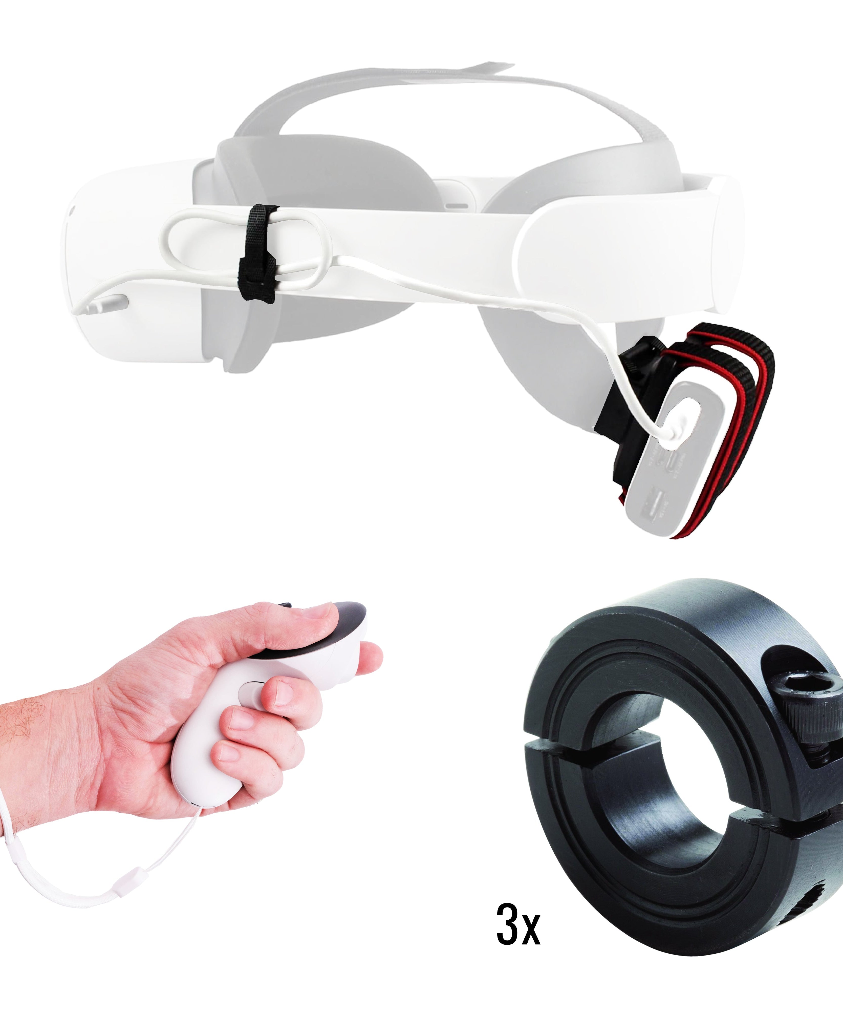 DriVR Ace - VR Golf Club Handle Accessory - Compatible with Quest 3/3s and Pro