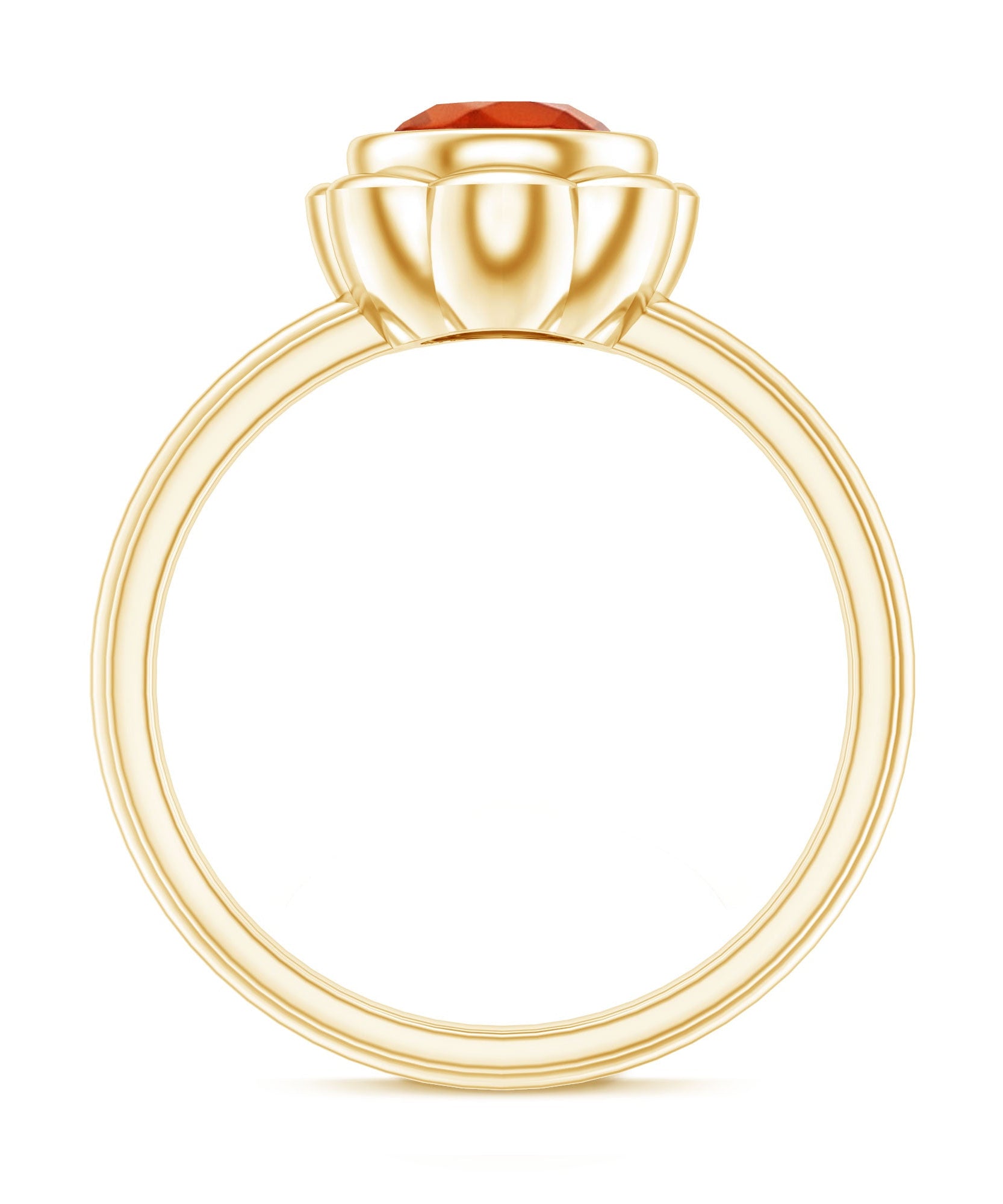 1.6 Carat Real Fire Opal Flower Engagement Ring