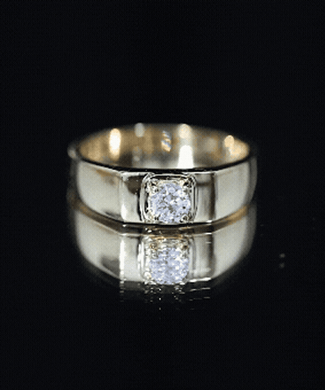 Brilliant Cut Lab Grown Diamond Engagement Ring for Men