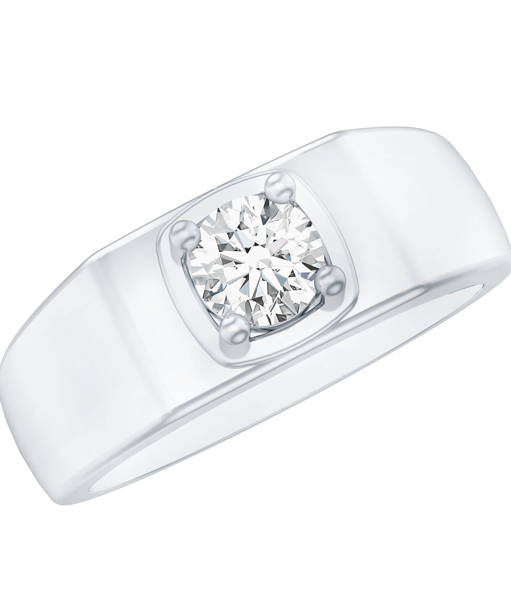 Brilliant Cut Lab Grown Diamond Engagement Ring for Men