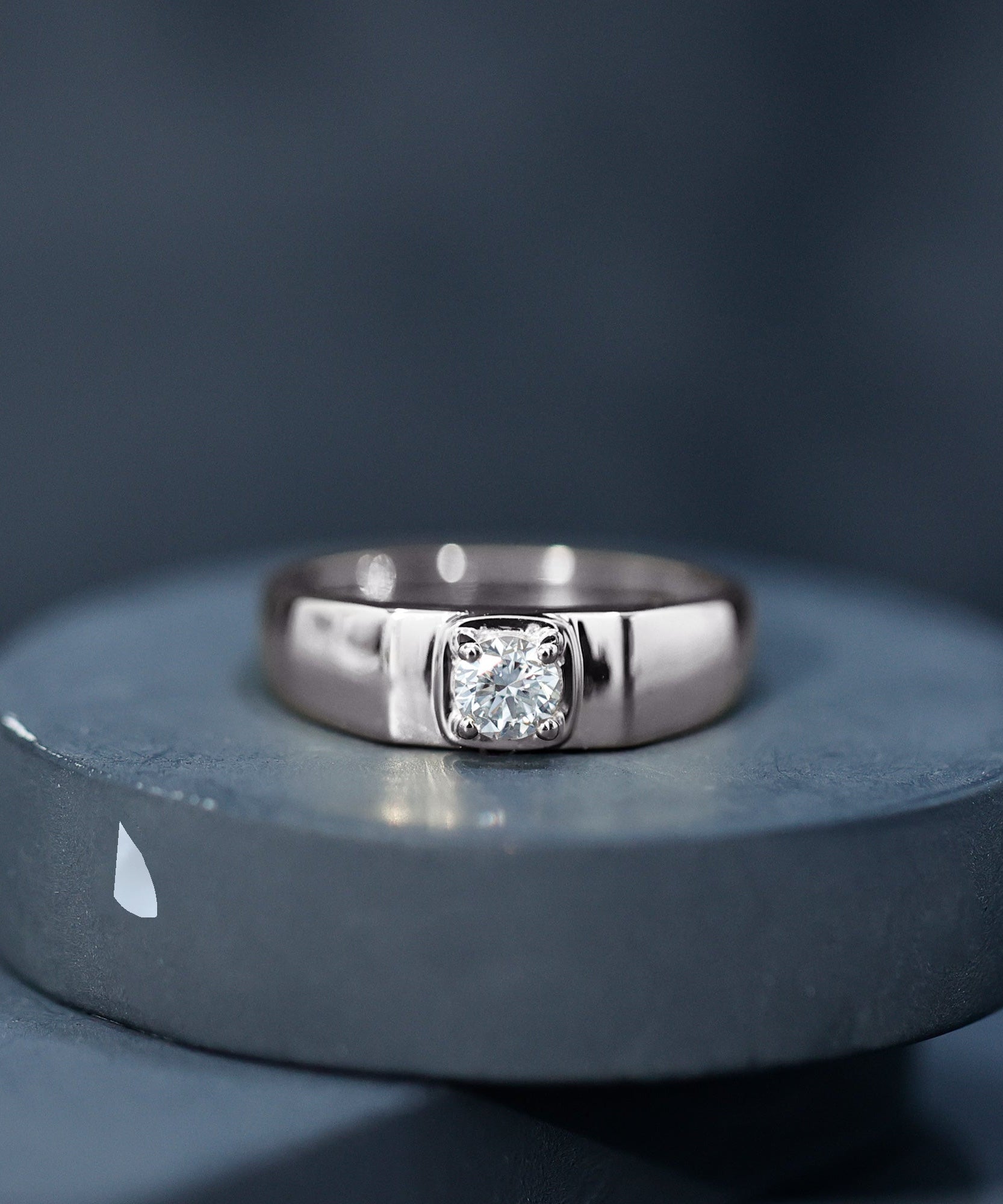 Brilliant Cut Lab Grown Diamond Engagement Ring for Men