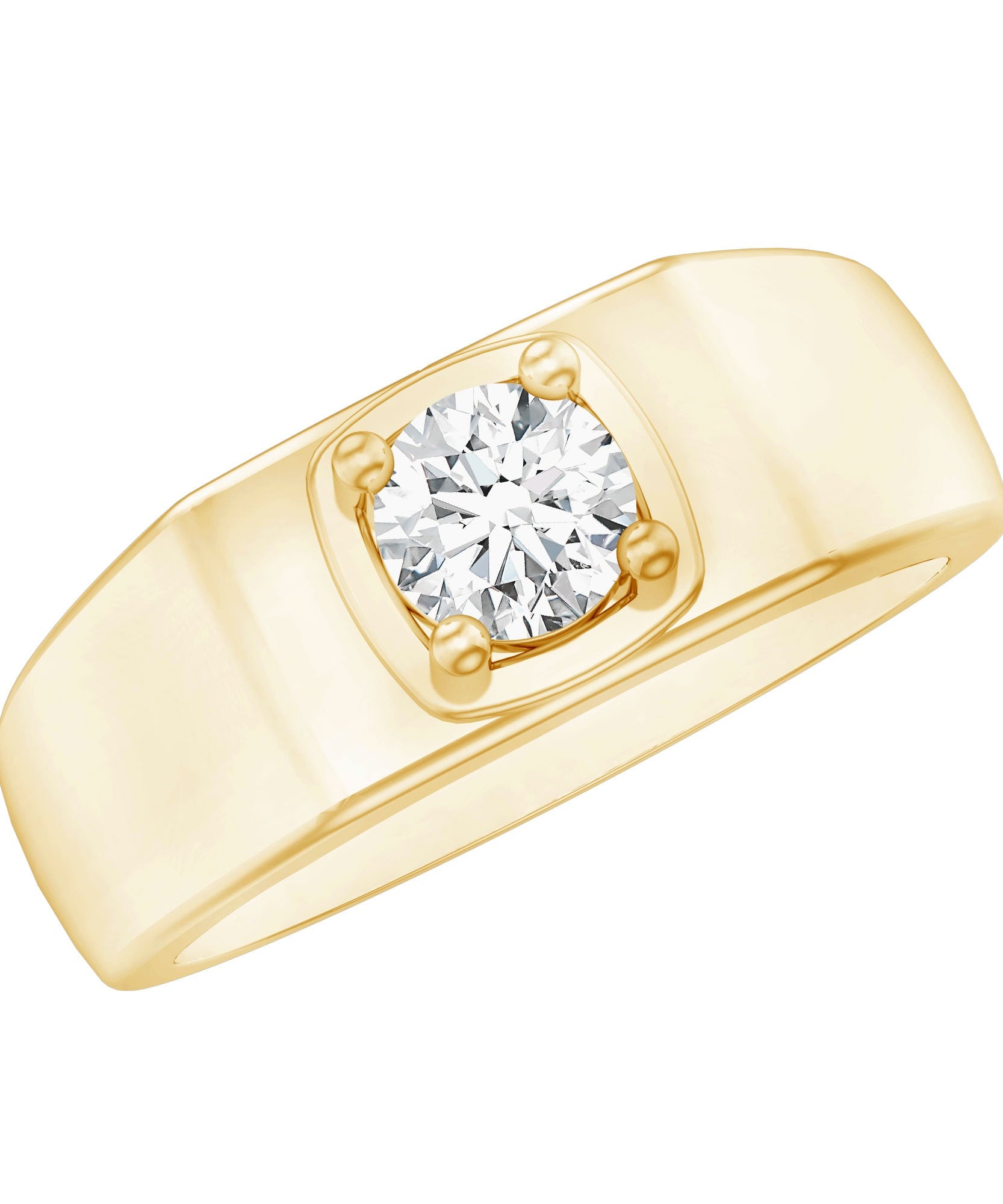 Brilliant Cut Lab Grown Diamond Engagement Ring for Men