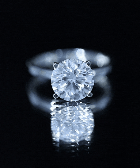 IGI Certified 3 CT Round Lab Grown Diamond Solitaire Engagement Ring