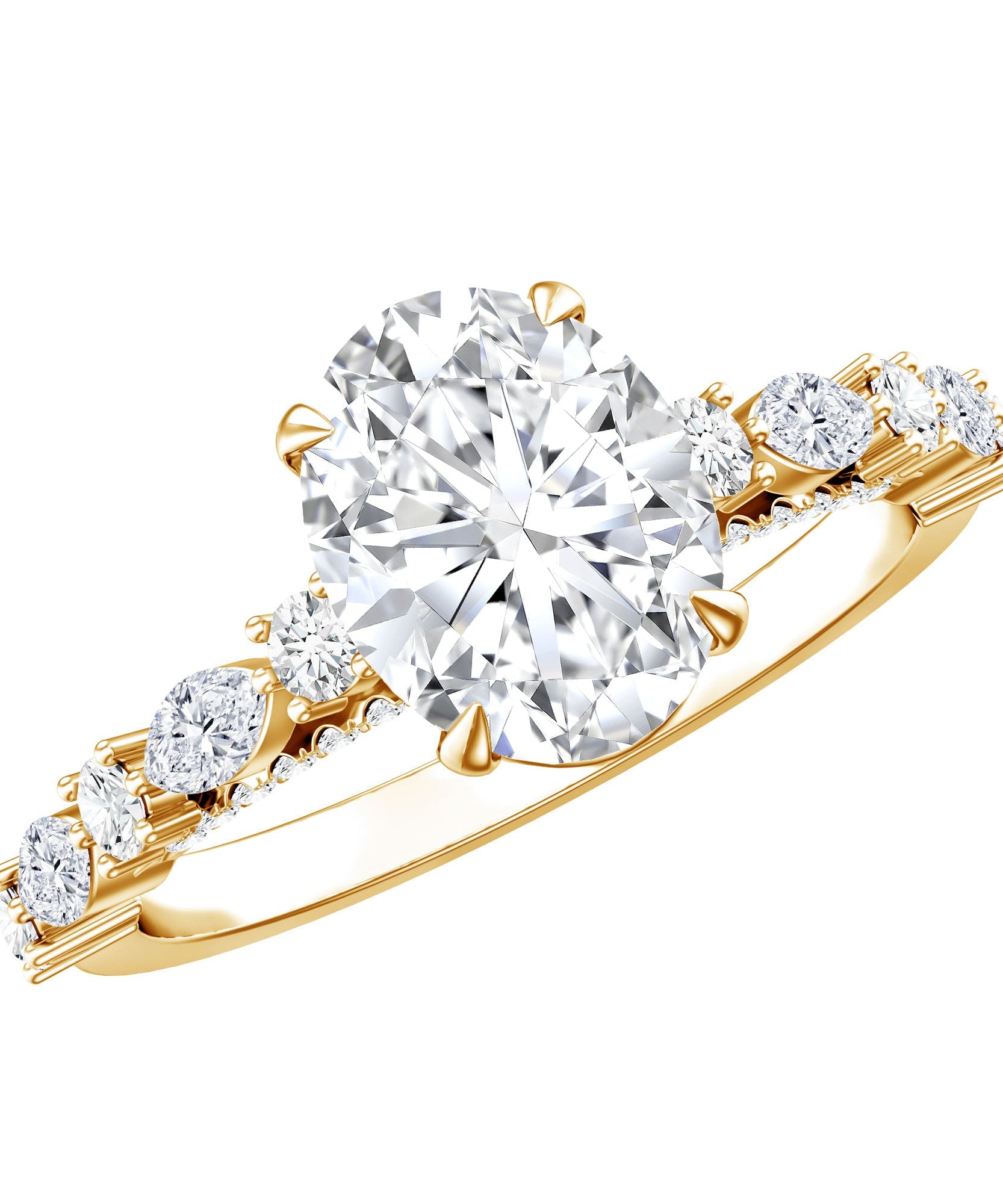 2 Carat Oval Lab Grown Diamond Engagement Ring with IGI Certificate