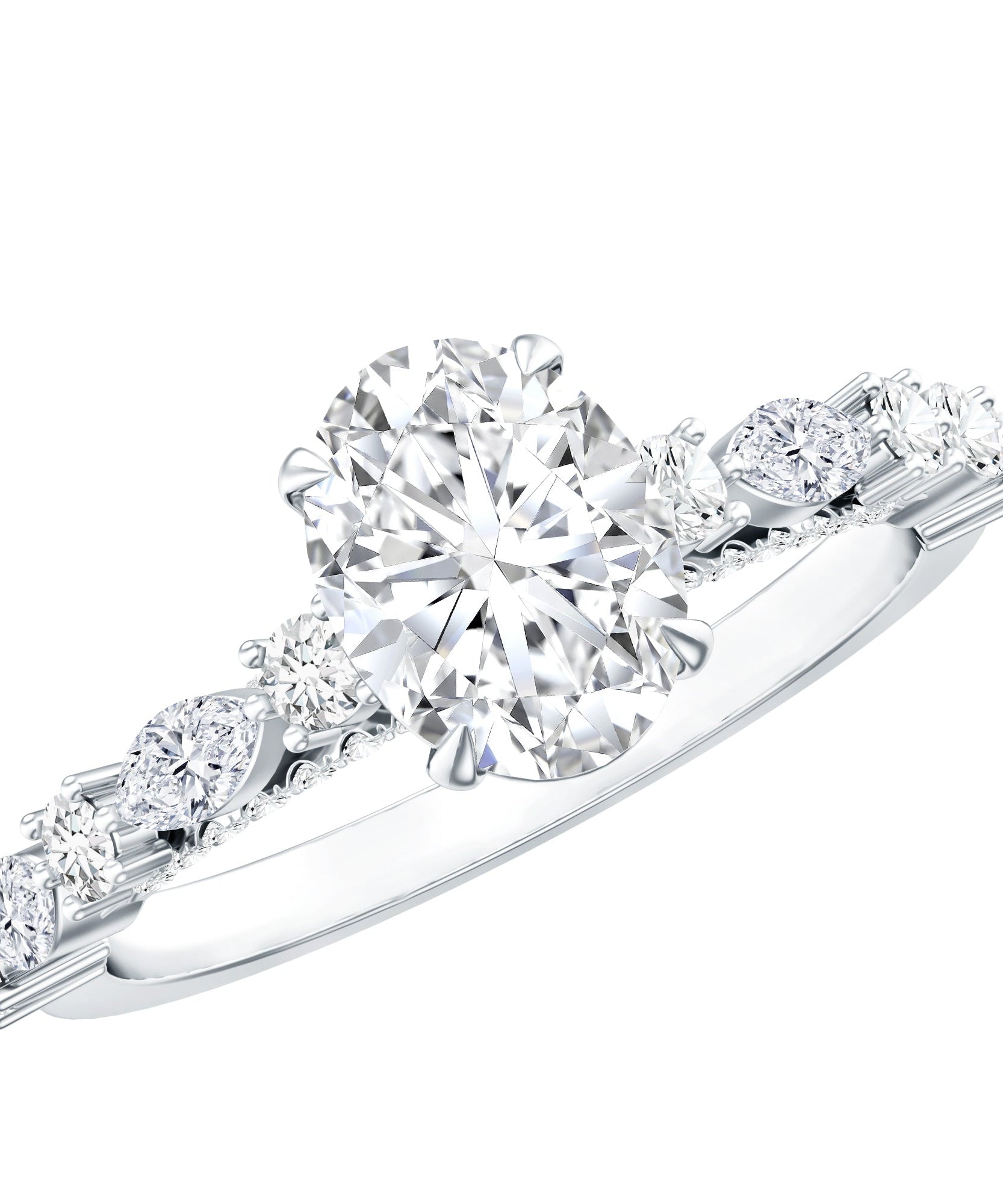 1 Carat IGI Certified Oval Cut Lab Grown Diamond Solitaire Engagement Ring