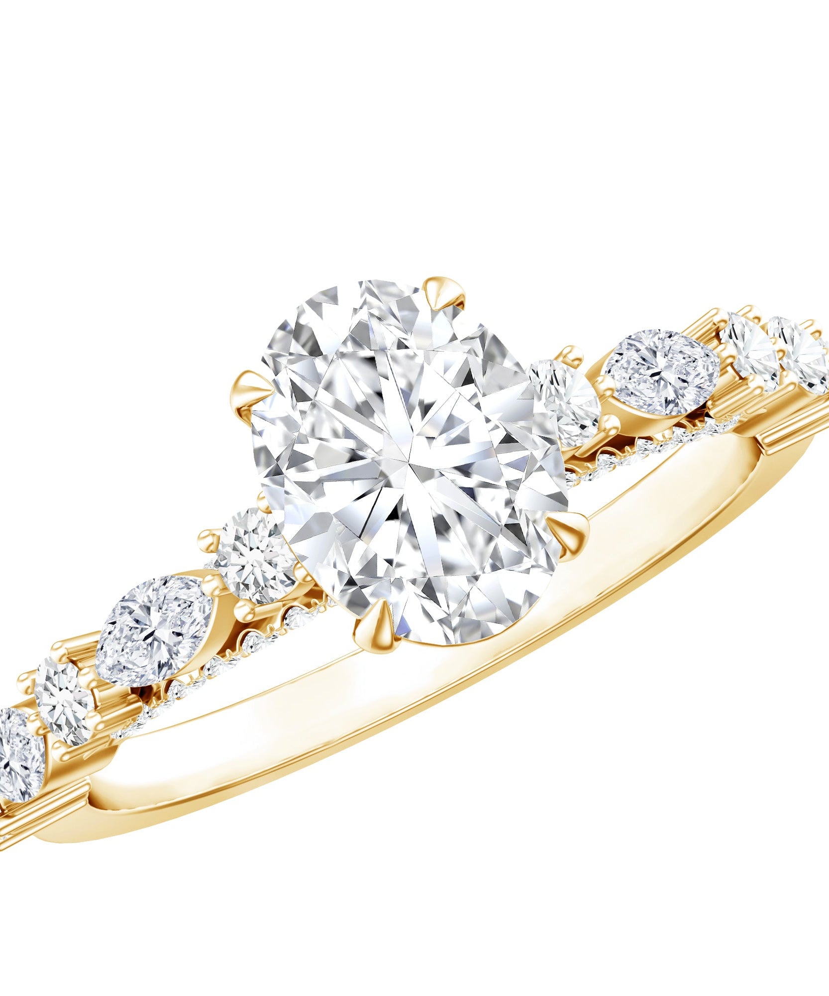 1 Carat IGI Certified Oval Cut Lab Grown Diamond Solitaire Engagement Ring