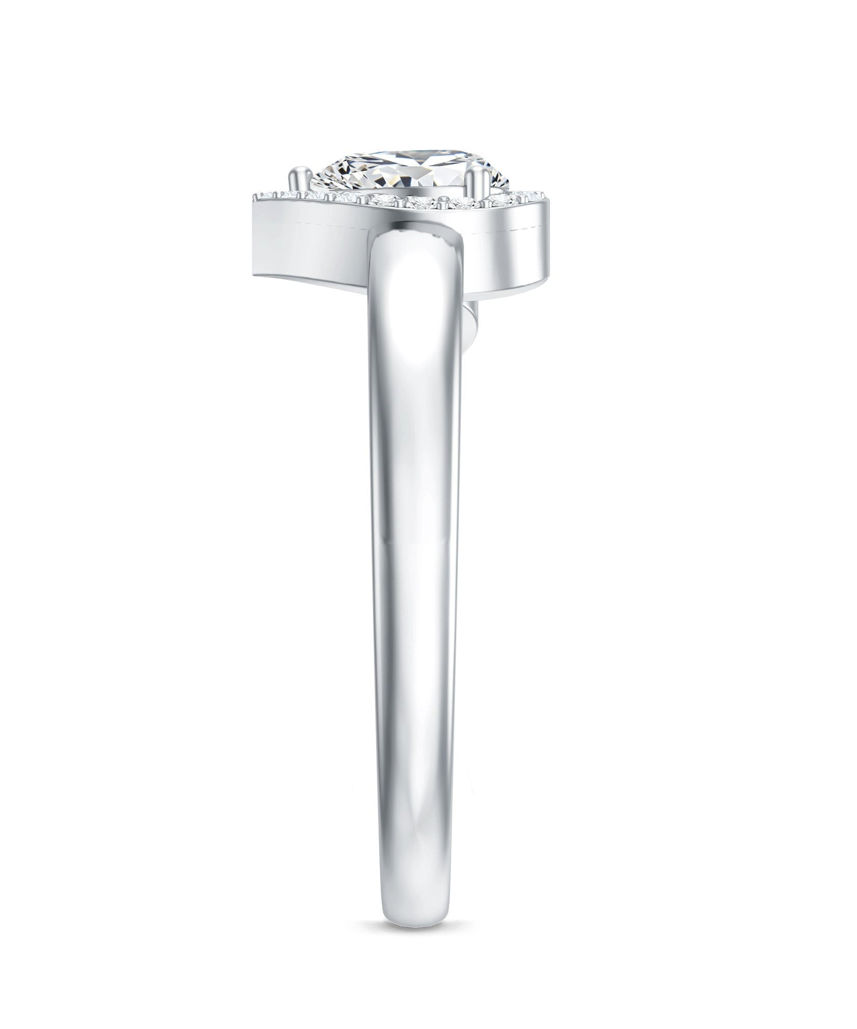 Certified Heart Shape Lab Grown Diamond Engagement Ring