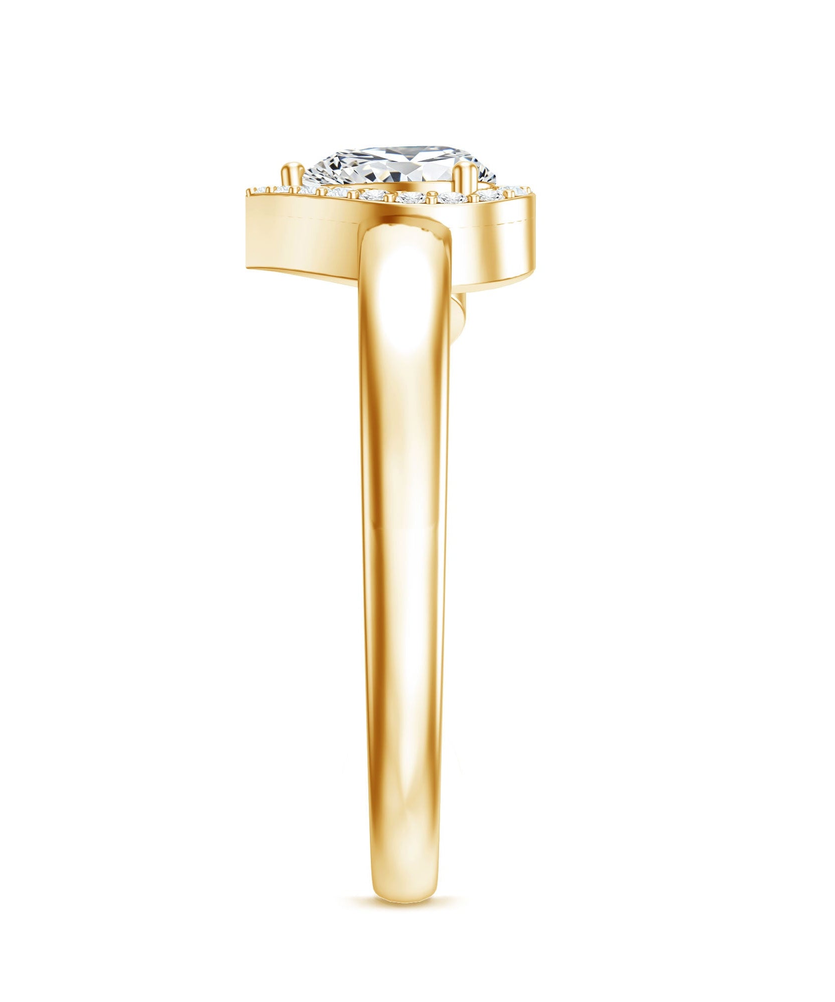 Certified Heart Shape Lab Grown Diamond Engagement Ring