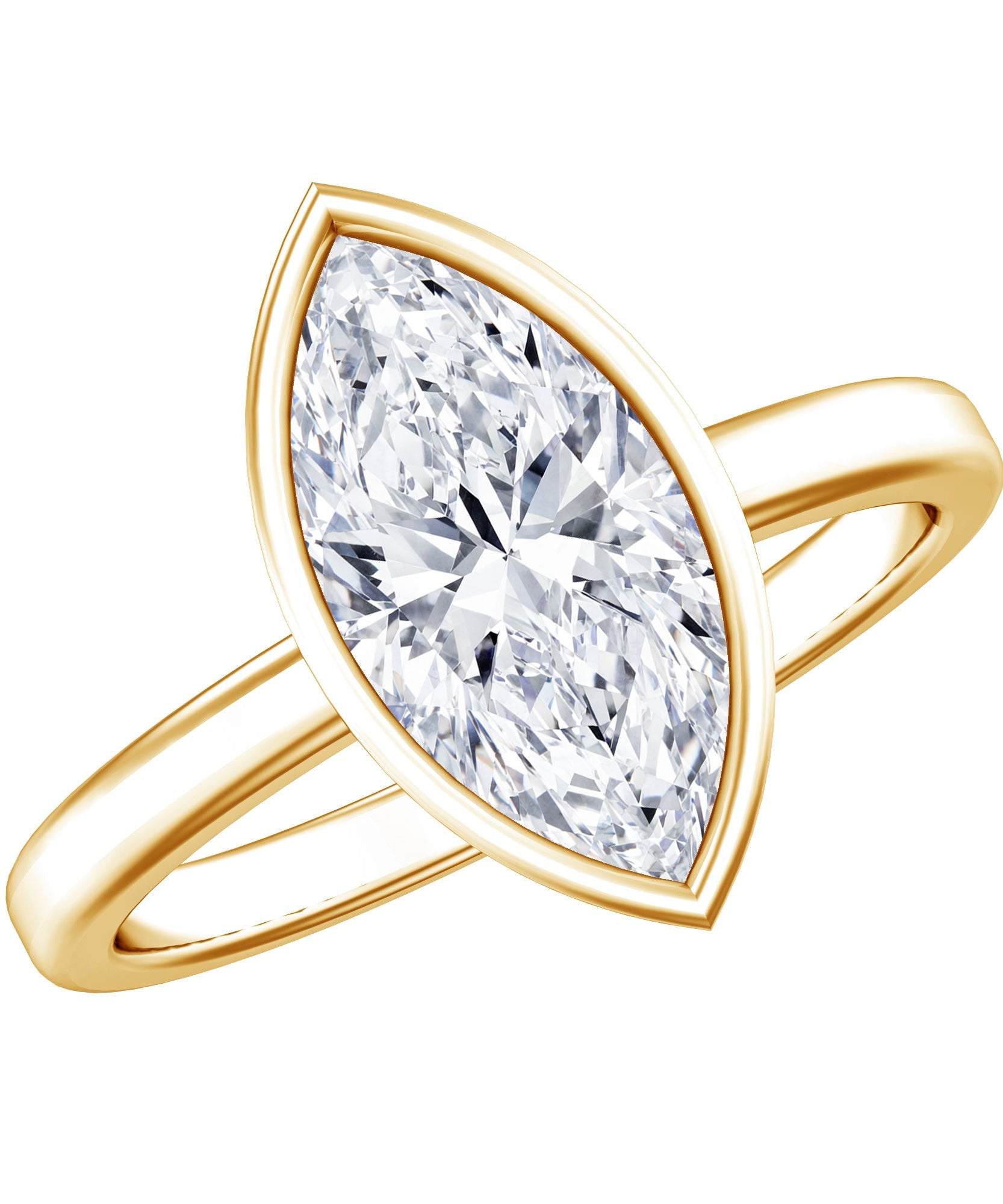 IGI Certified 2 Carat Lab Grown Diamond Marquise Ring For Engagement