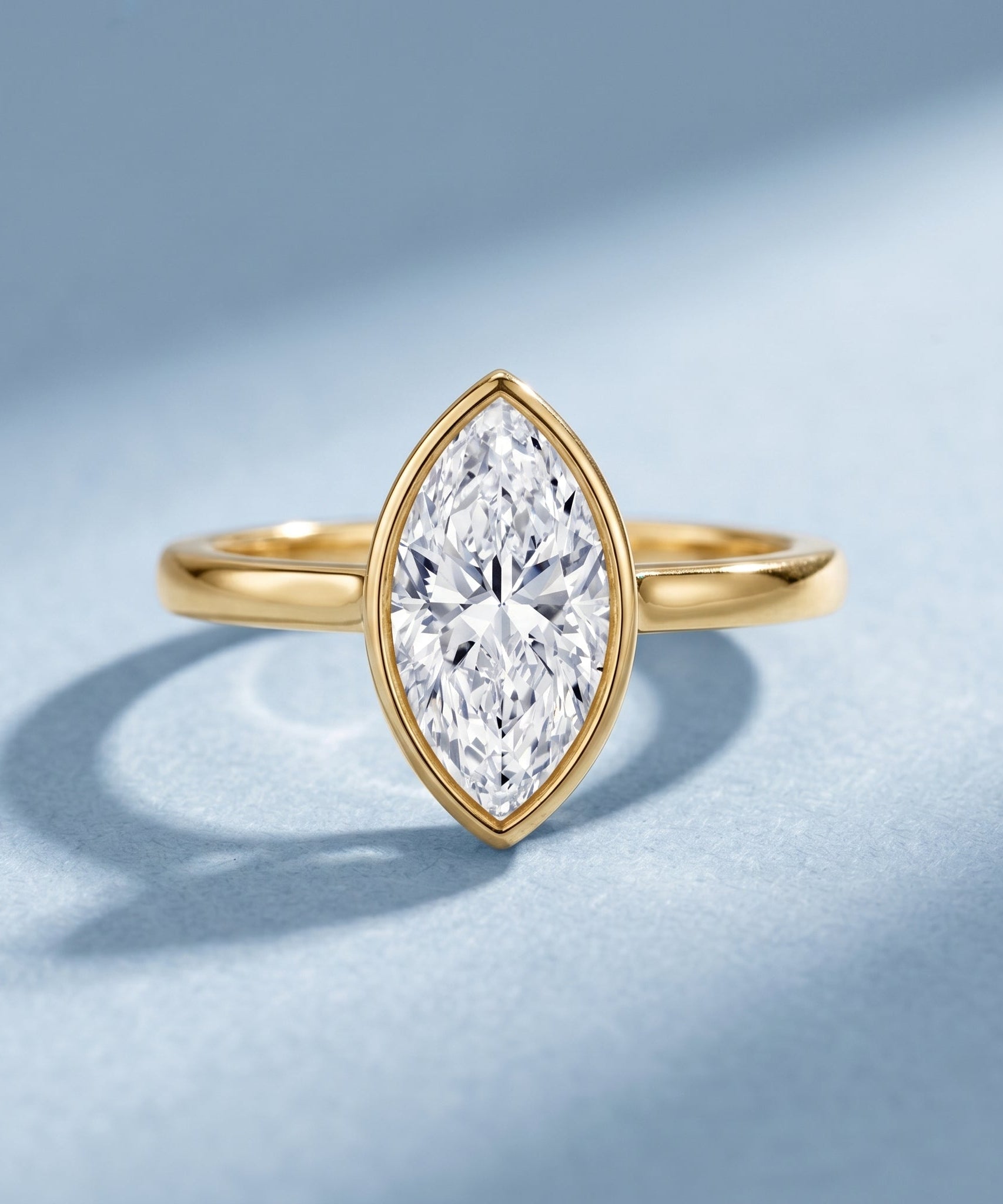 IGI Certified 2 Carat Lab Grown Diamond Marquise Ring For Engagement